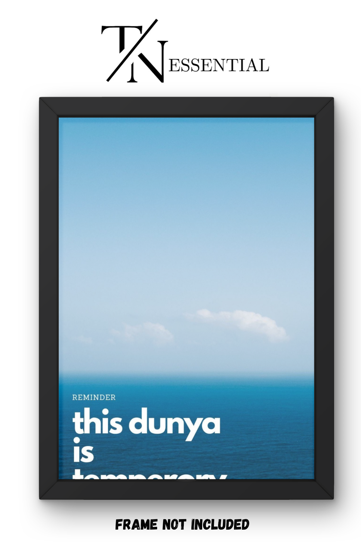 ISLAMIC LIFE REMINDER AESTHETIC CANVAS POSTER