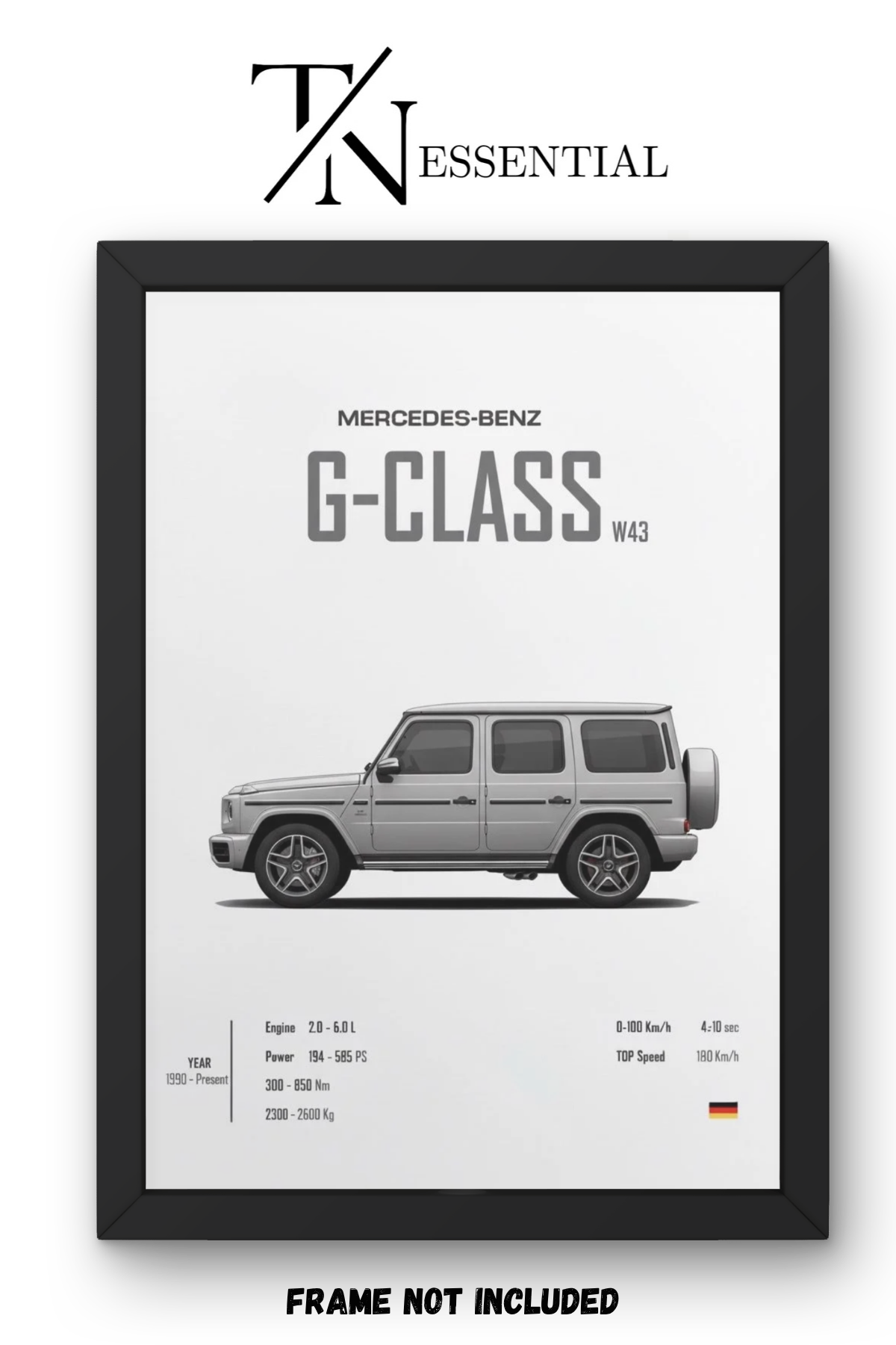 G CLASS SUV SPEC CANVAS POSTER