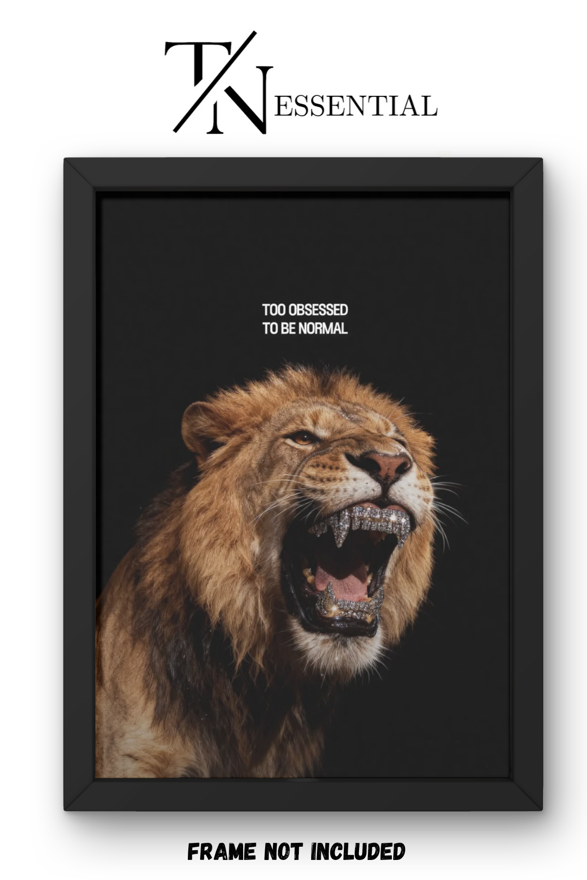 ROARING LION MOTIVATION CANVAS POSTER