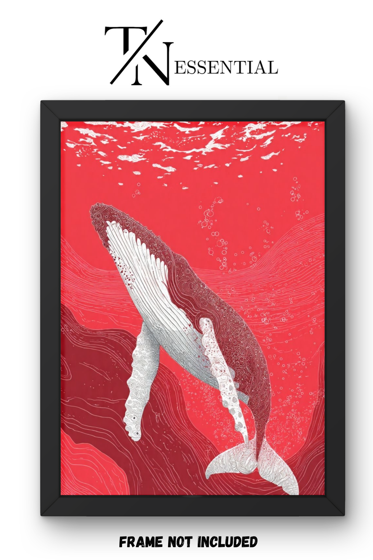 HUMPBACK WHALE AESTHETIC CANVAS POSTER