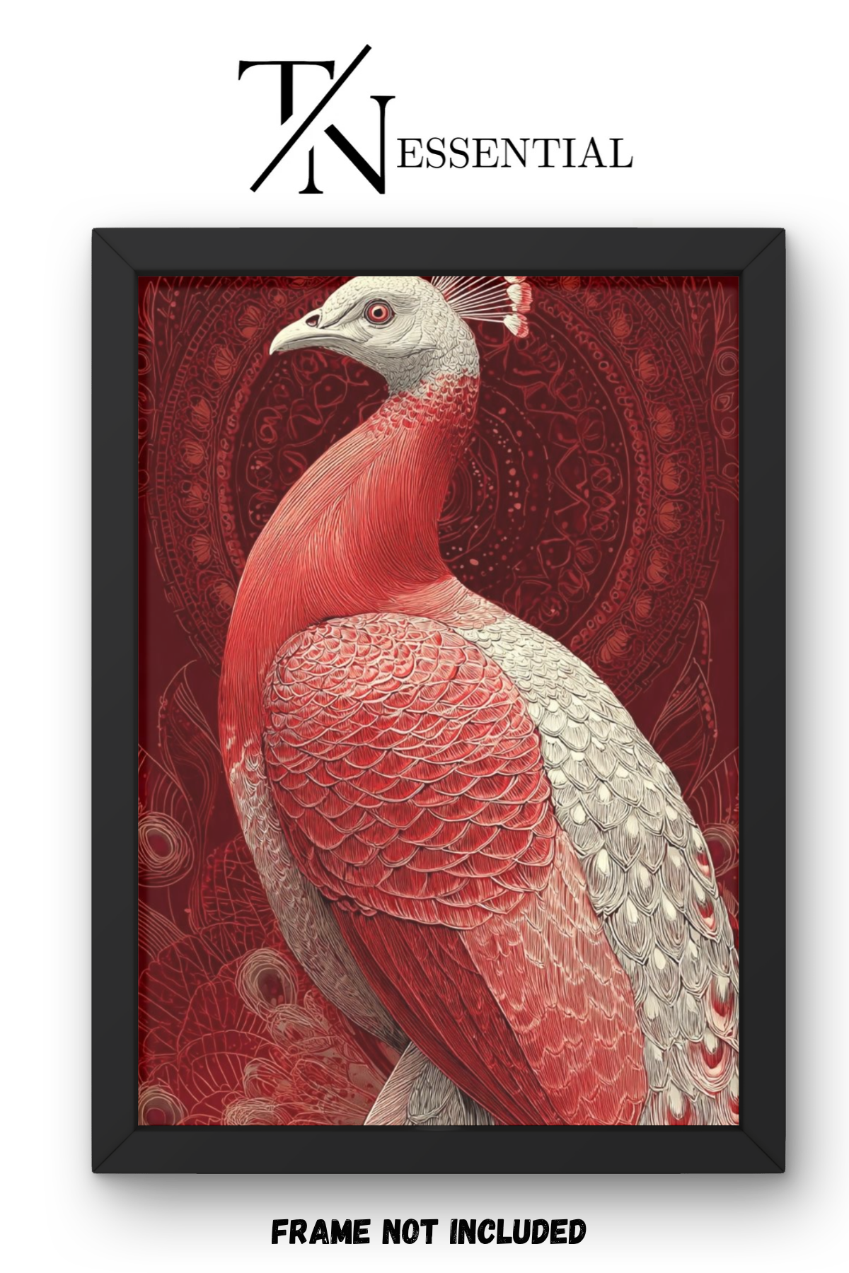 ROYAL PEACOCK AESTHETIC CANVAS POSTER