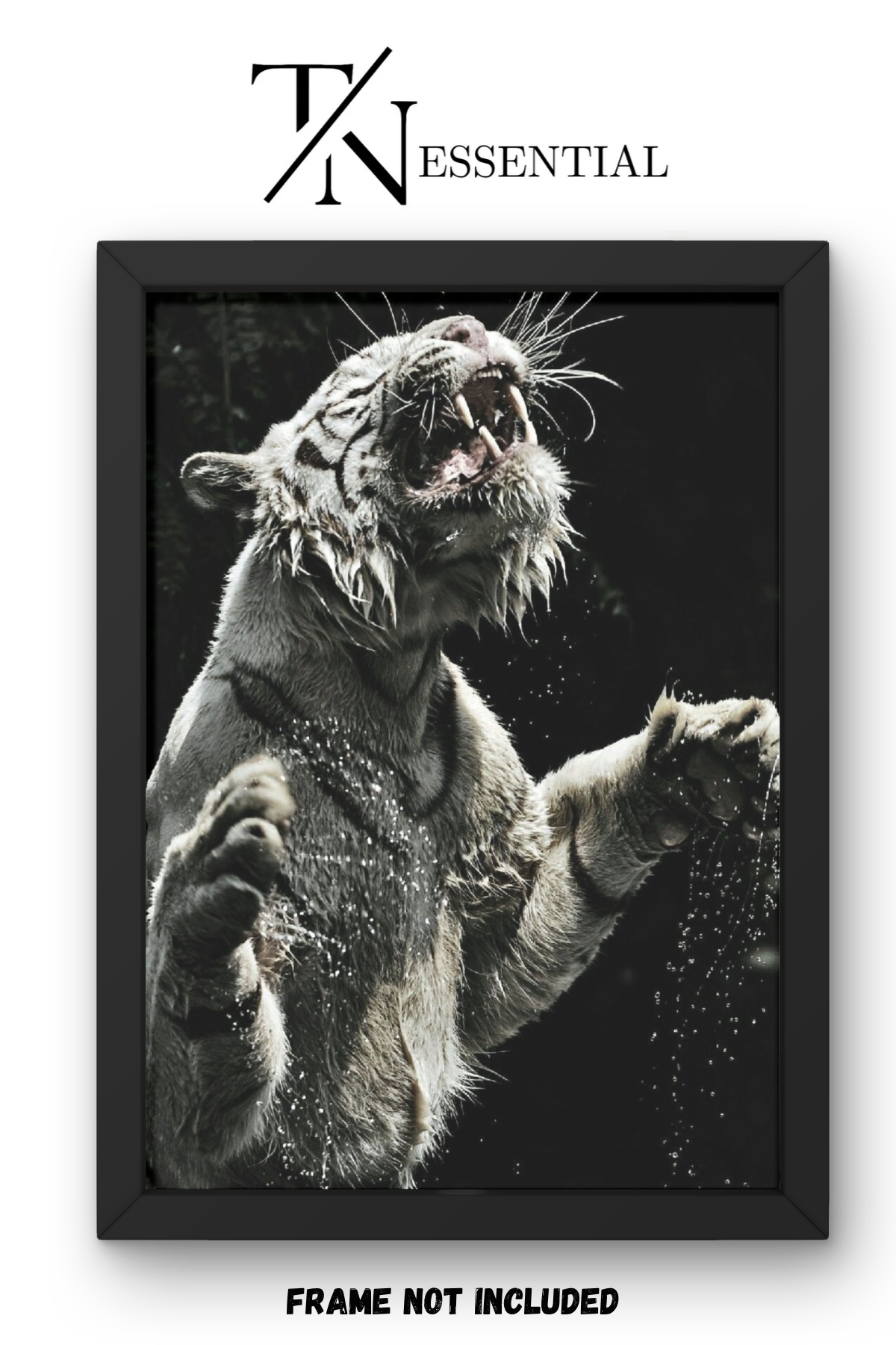 FIERCE TIGER AESTHETIC CANVAS POSTER