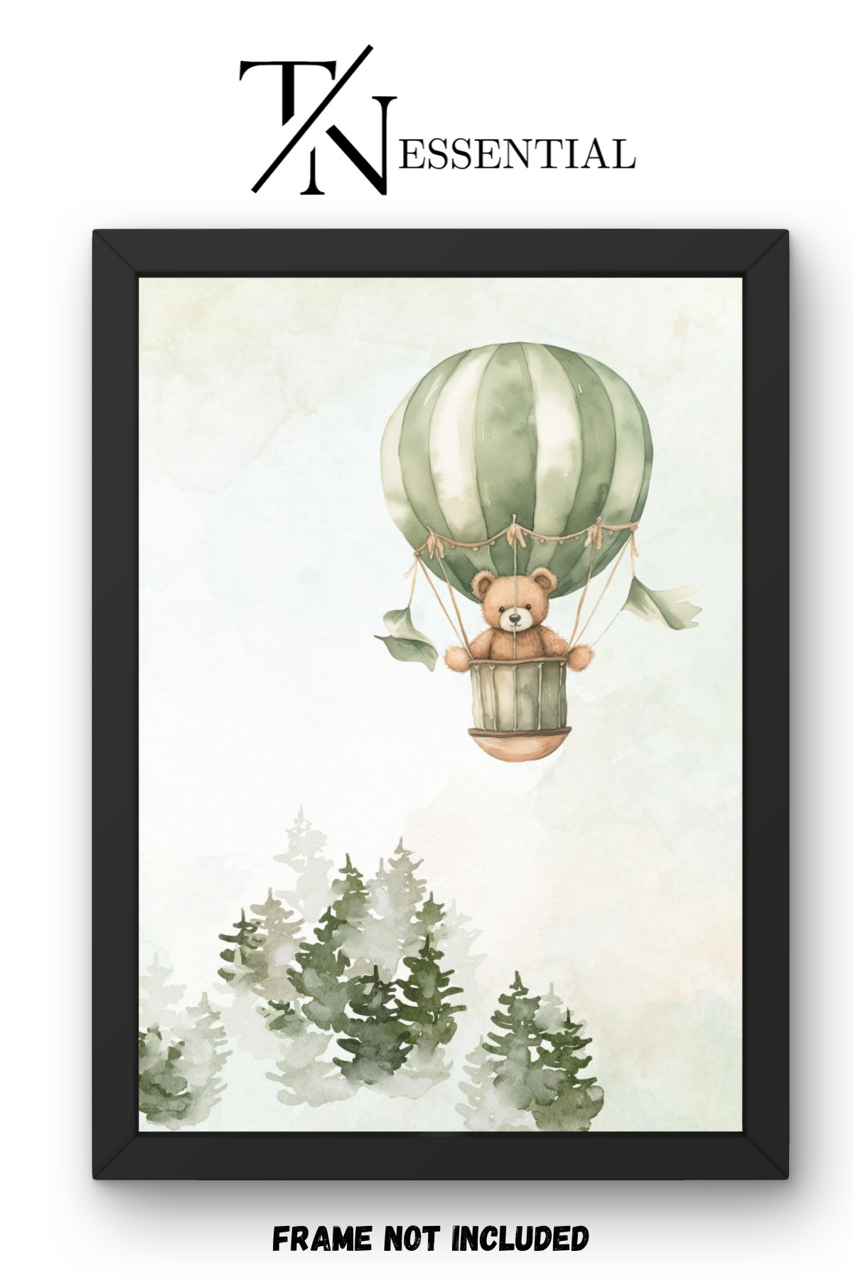 CUTE BEAR ADVENTURE CANVAS POSTER