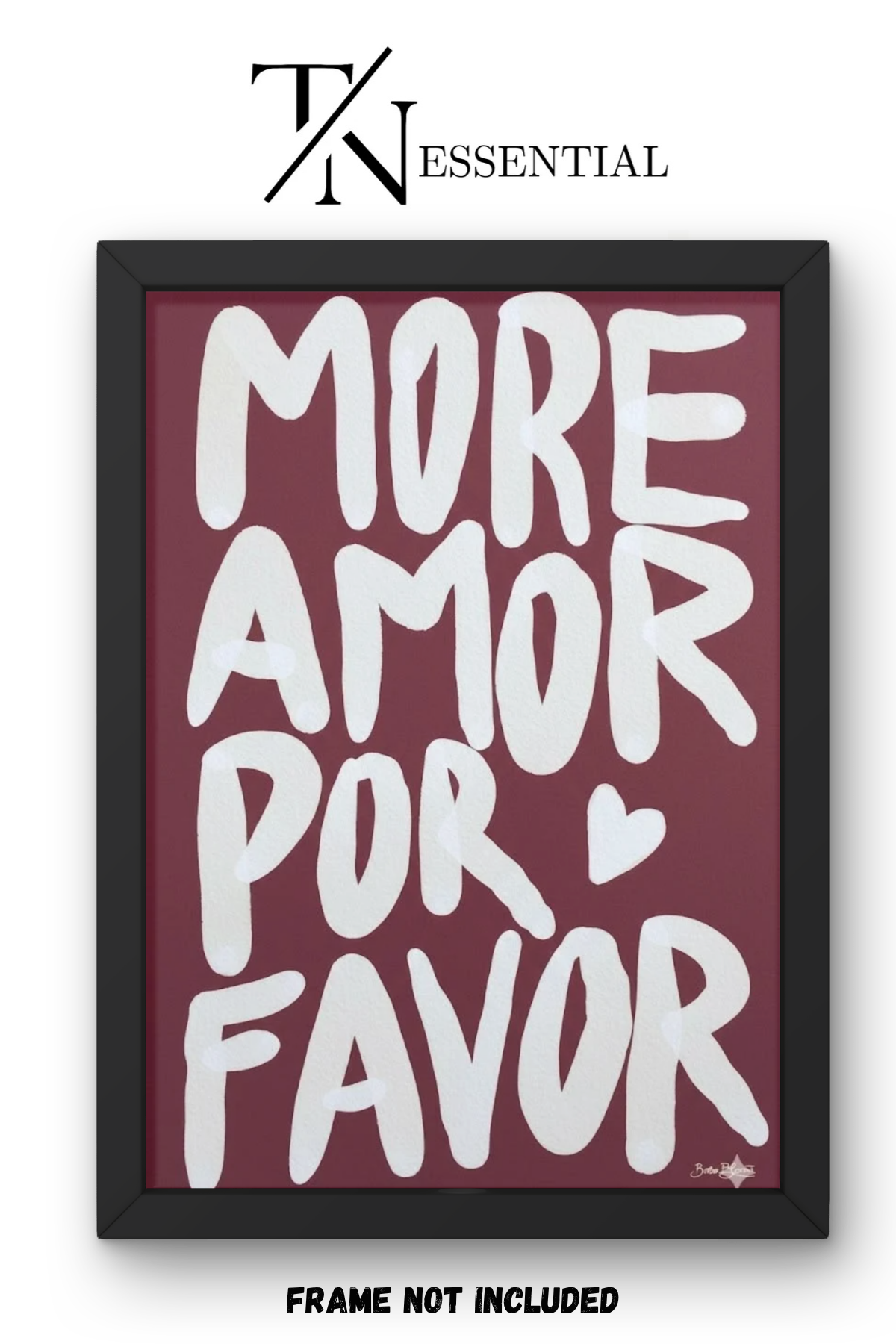 SPANISH LOVE QUOTE CANVAS POSTER