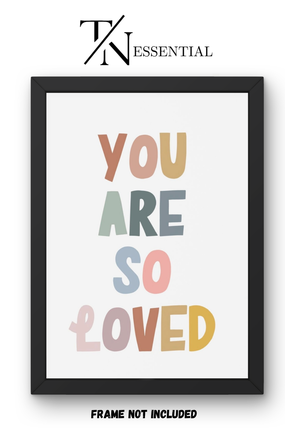 POSITIVE LOVE REMINDER CANVAS POSTER