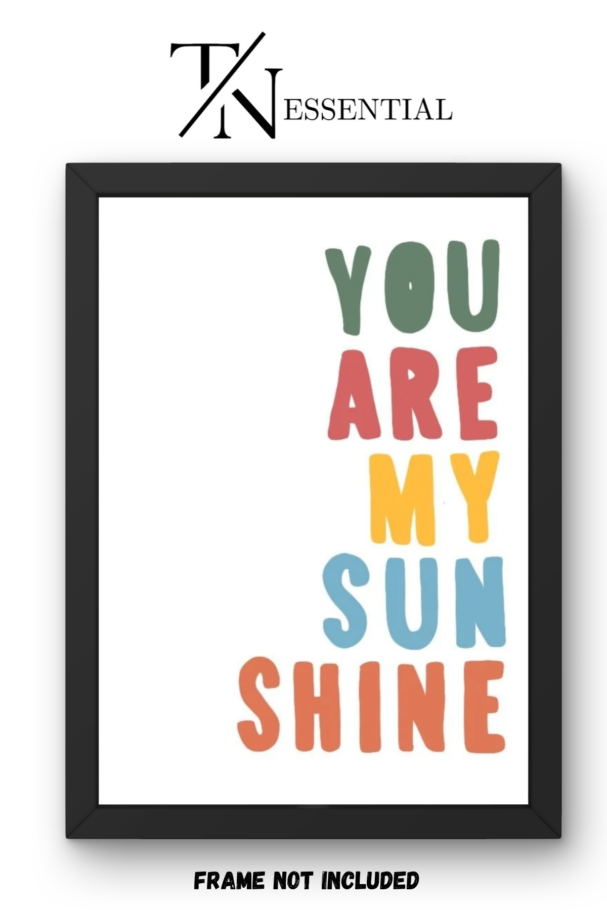 SUNSHINE QUOTE NURSERY CANVAS POSTER