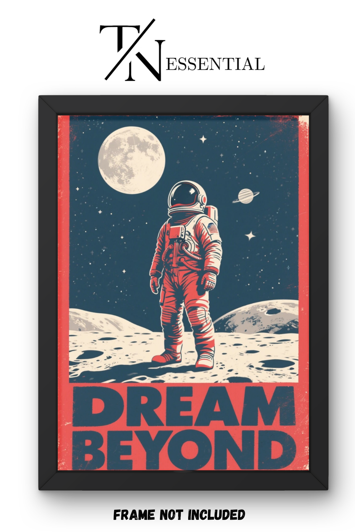 RETRO SPACE DREAM CANVAS POSTER
