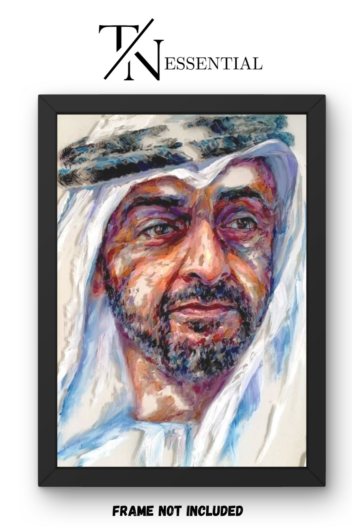 HH SHEIKH MOHAMMED BIN ZAYED ART CANVAS POSTER