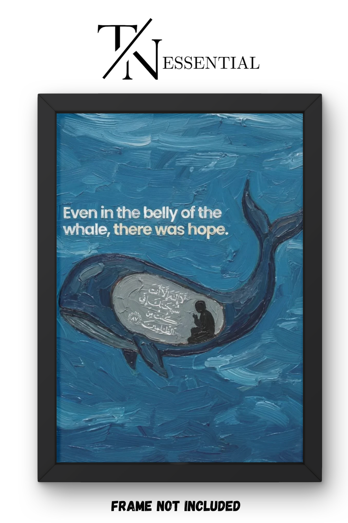 PROPHET YUNUS WHALE CANVAS POSTER