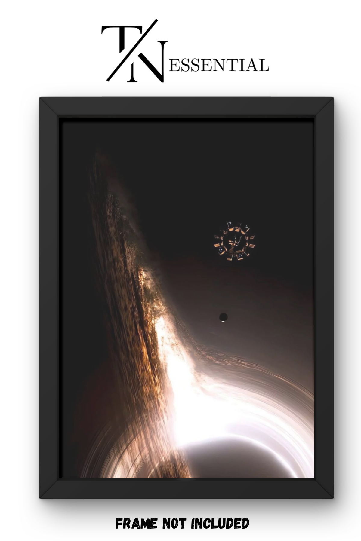 DEEP SPACE BLACK HOLE CANVAS POSTER