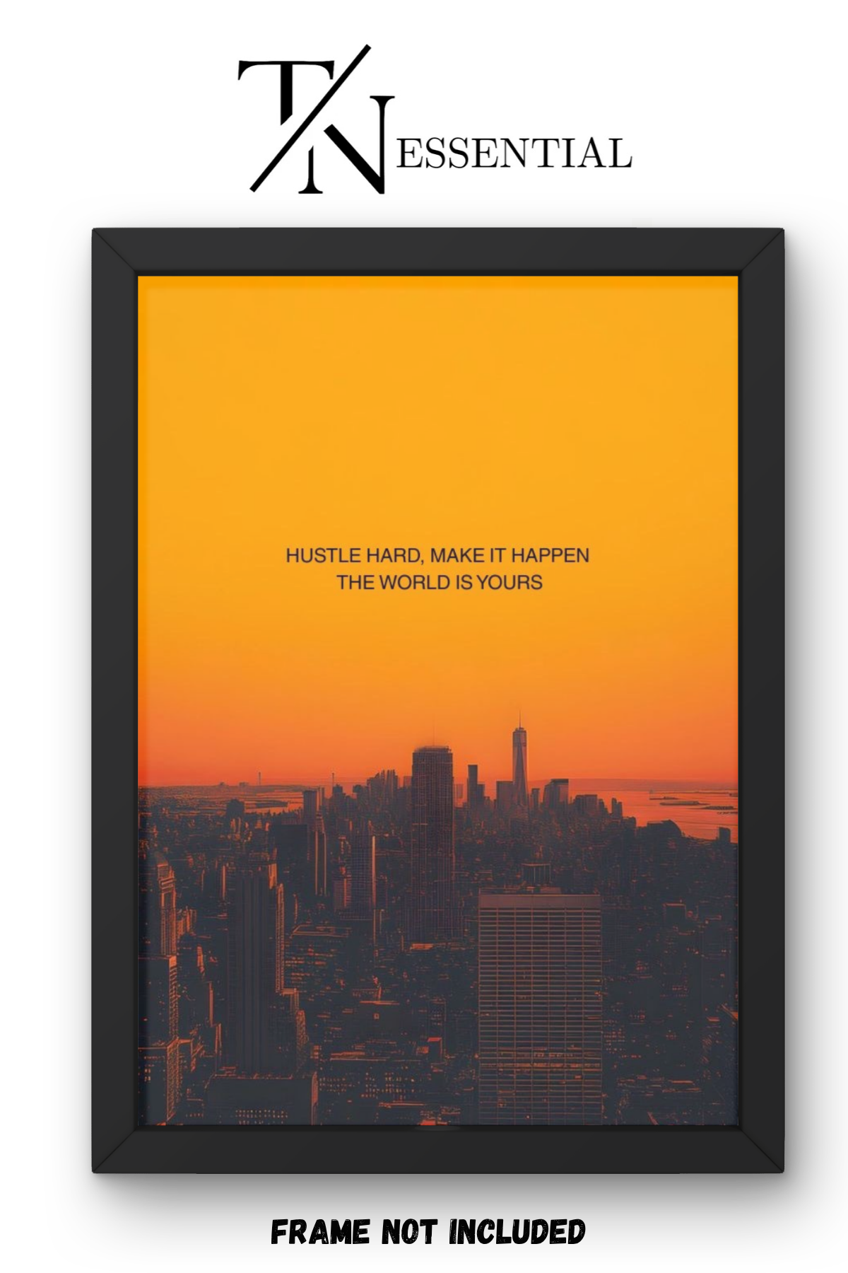 CITY LIGHTS MOTIVATIONAL CANVAS POSTER
