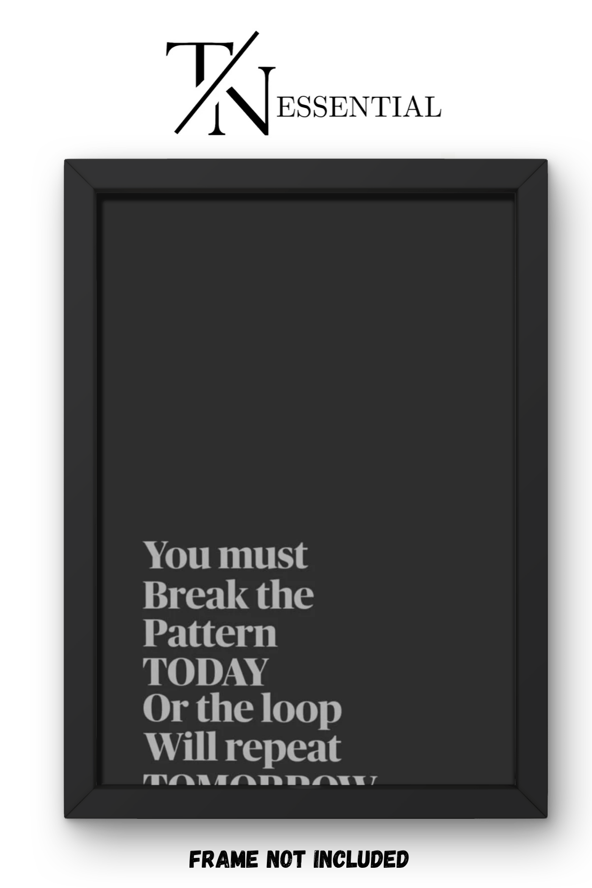 BREAK THE PATTERN CANVAS POSTER