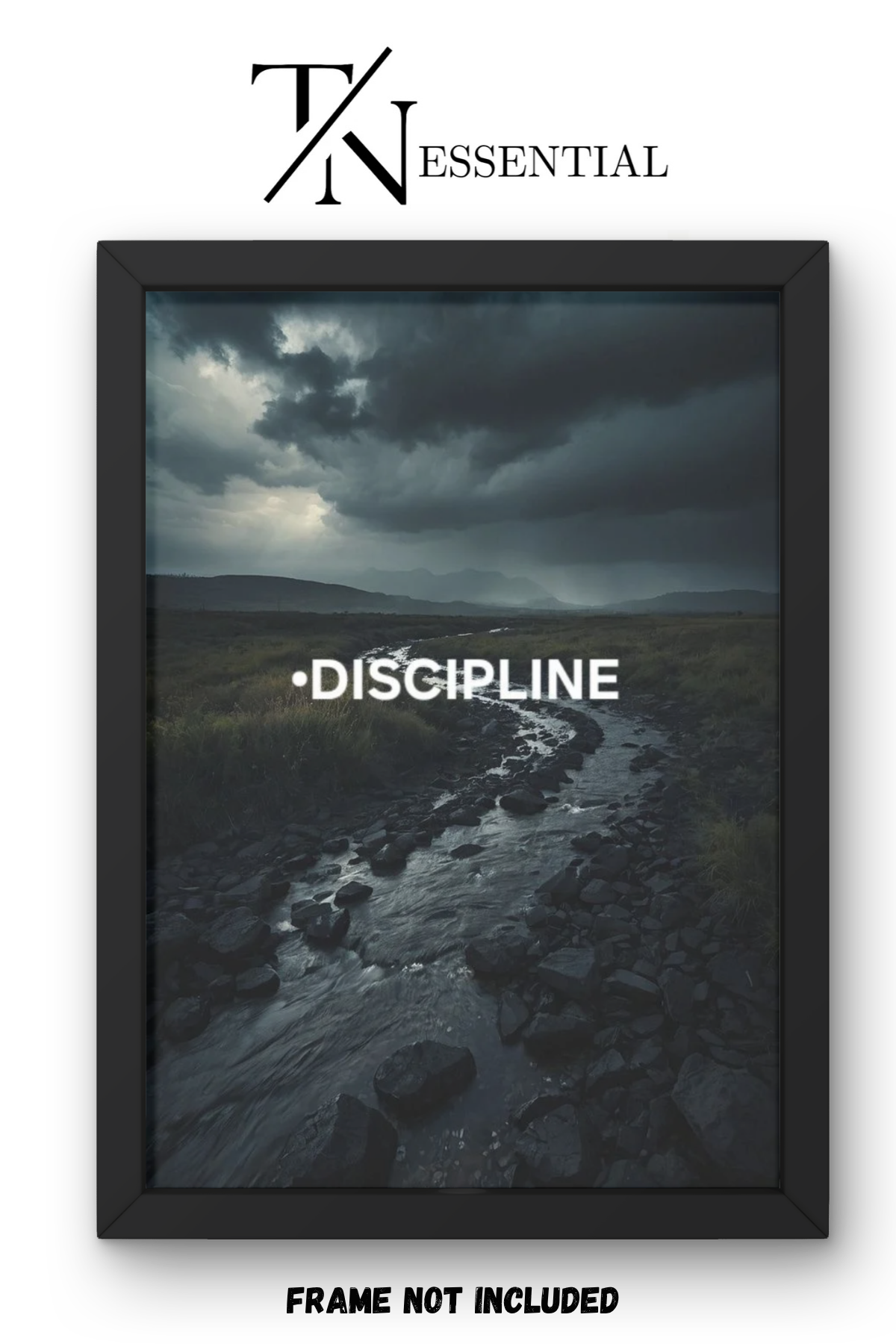 DISCIPLINE IN THE DARK CANVAS POSTER