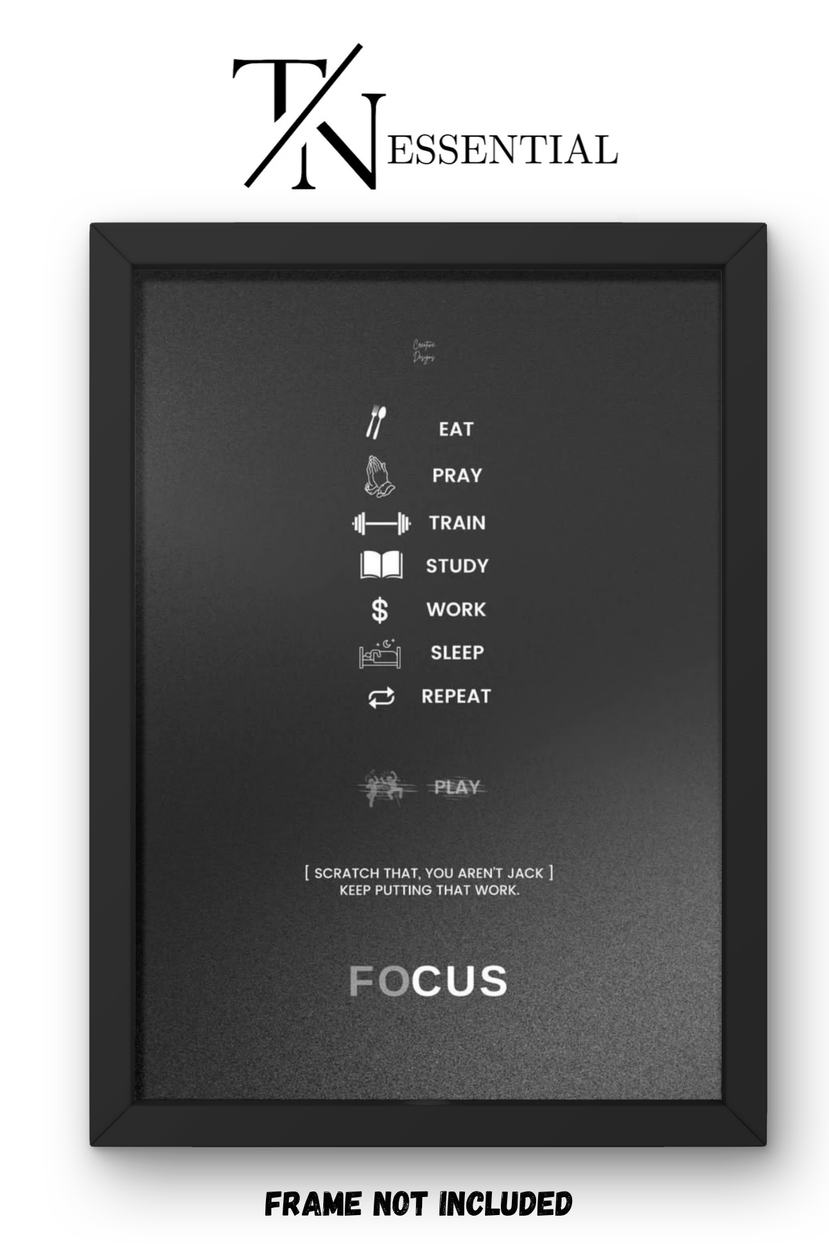 BUILT BY REPEAT CANVAS POSTER