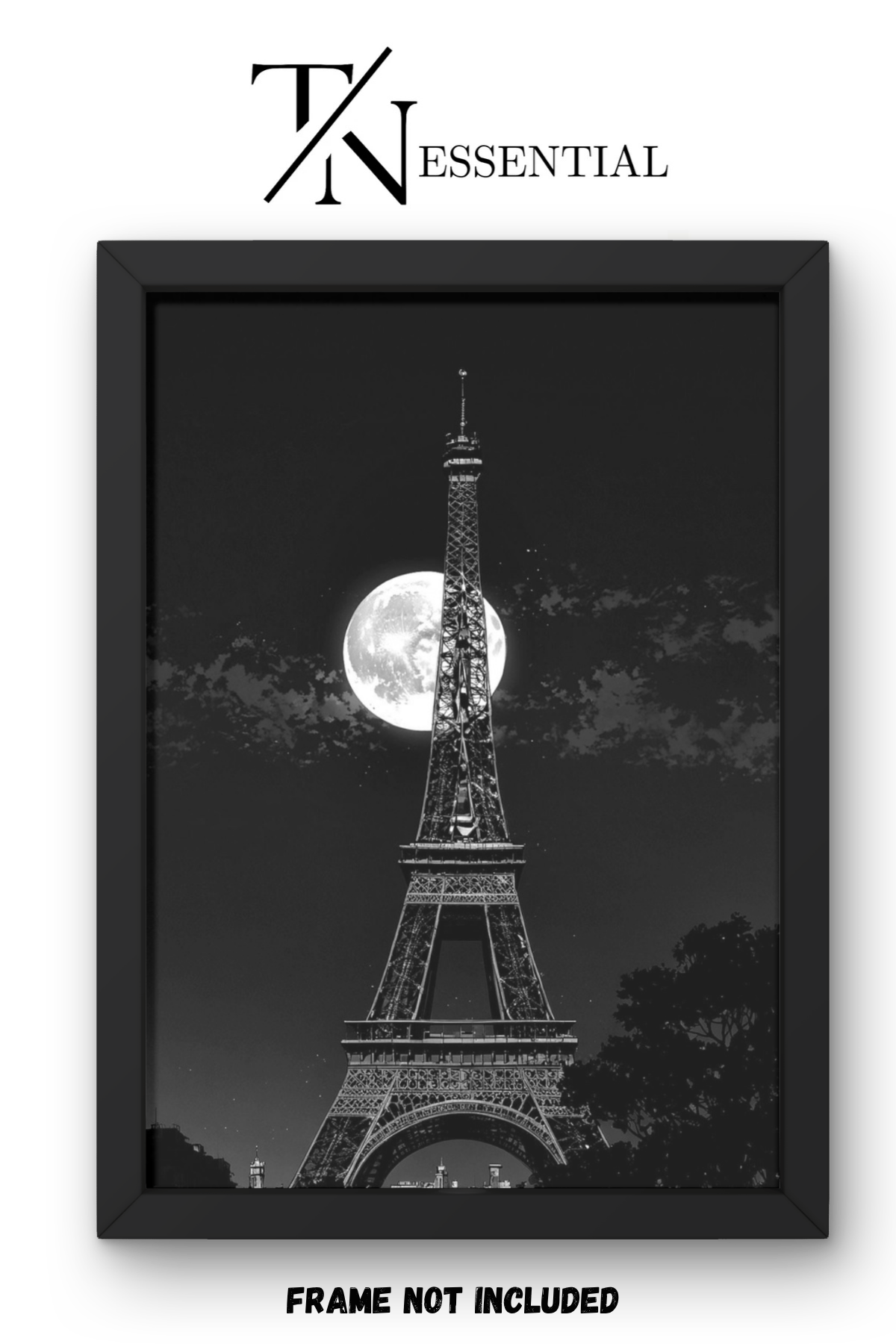 EIFFEL AFTER DARK CANVAS POSTER