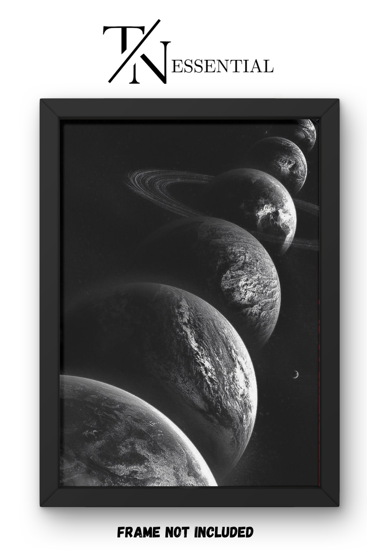 PLANETS IN THE DARK CANVAS POSTER