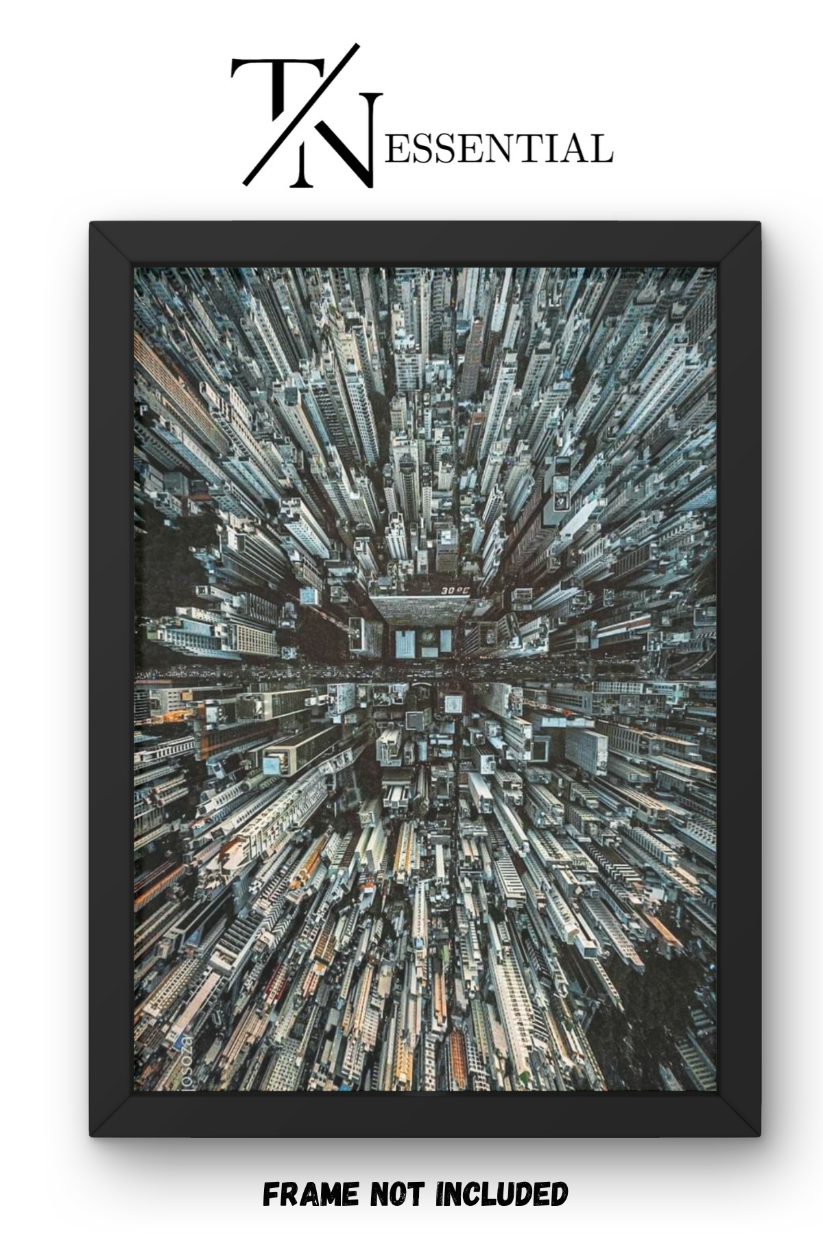 DOWN INTO THE CITY CANVAS POSTER