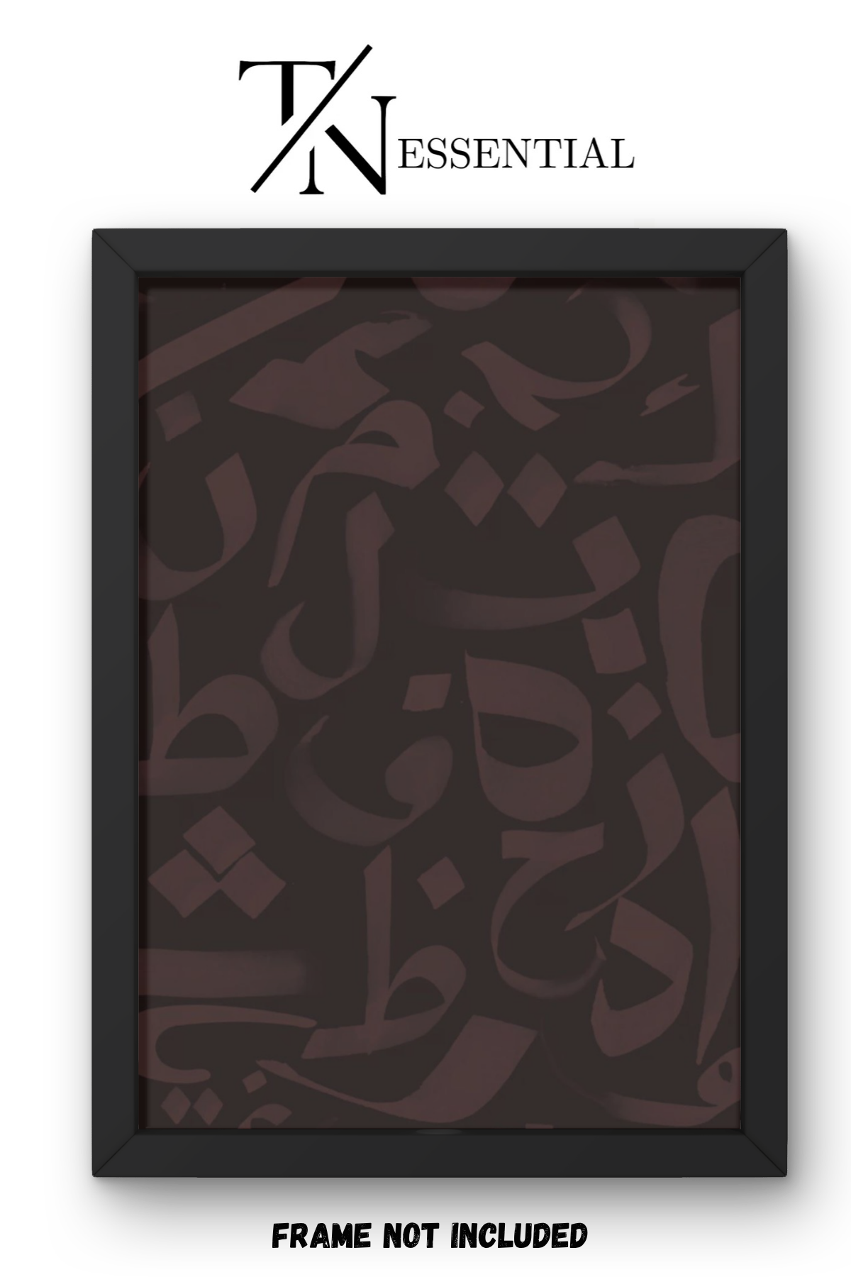 SHADOW ARABIC SCRIPT CANVAS POSTER
