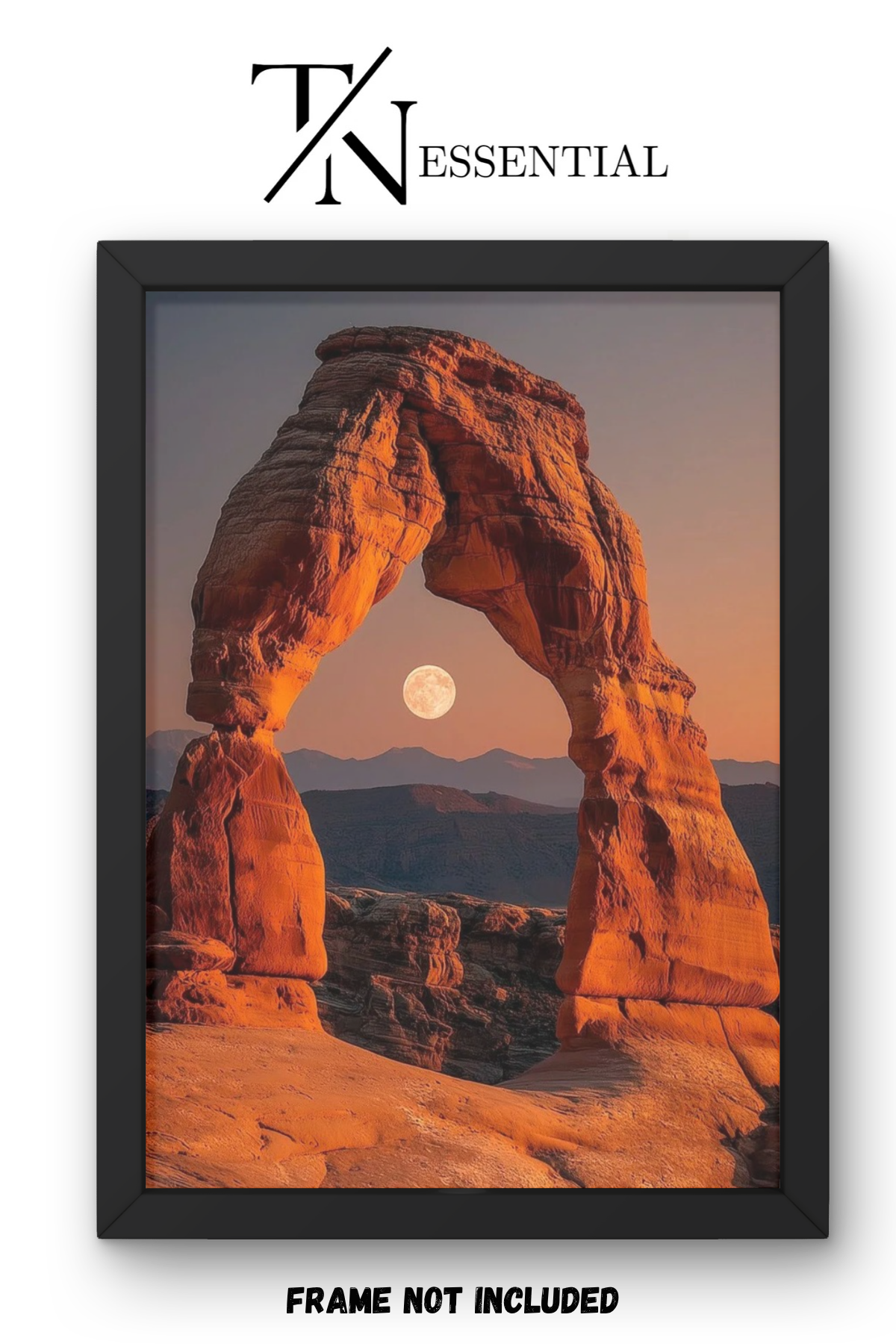 GOLDEN CANYON MOON CANVAS POSTER