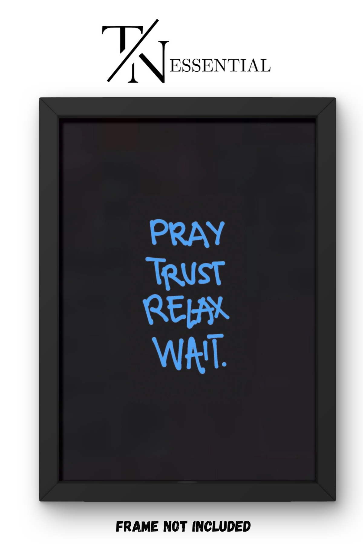 TRUST THE TIMING CANVAS POSTER