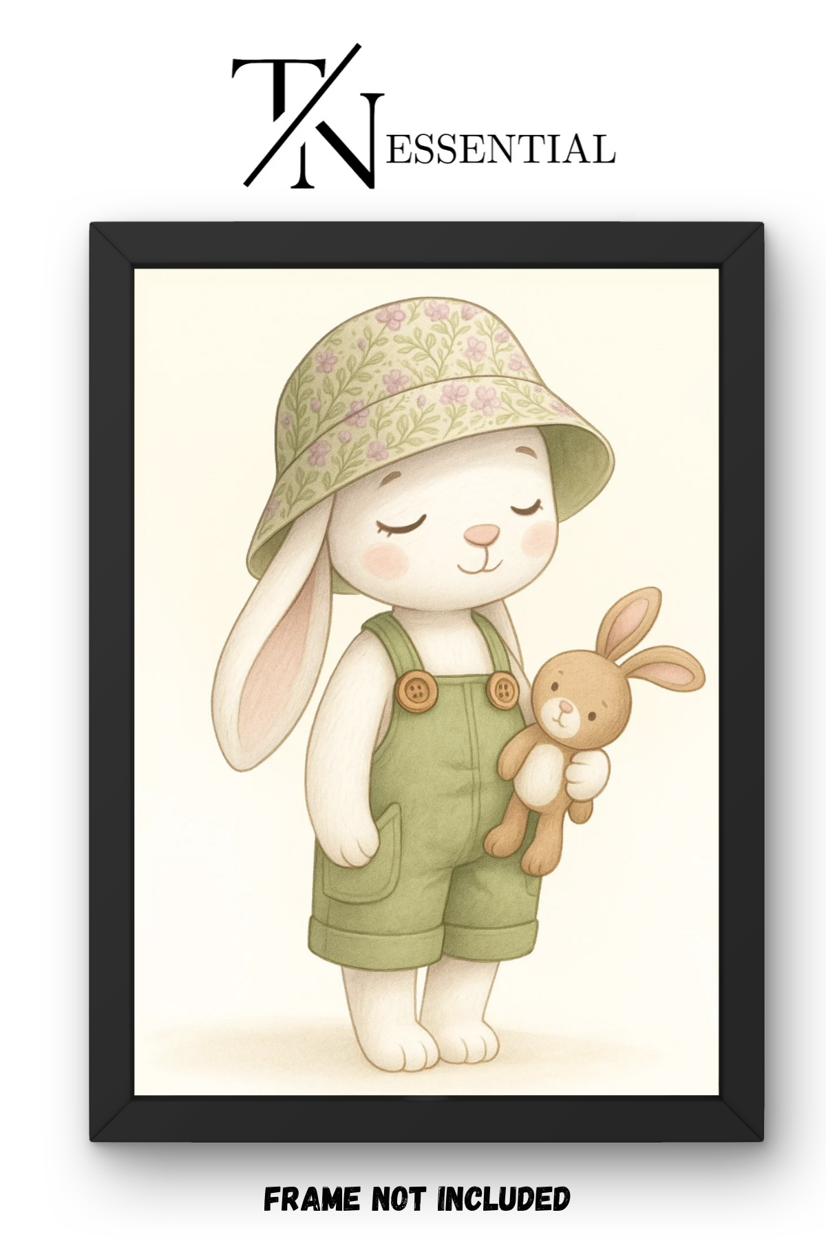 LITTLE GARDEN BUNNY CANVAS POSTER