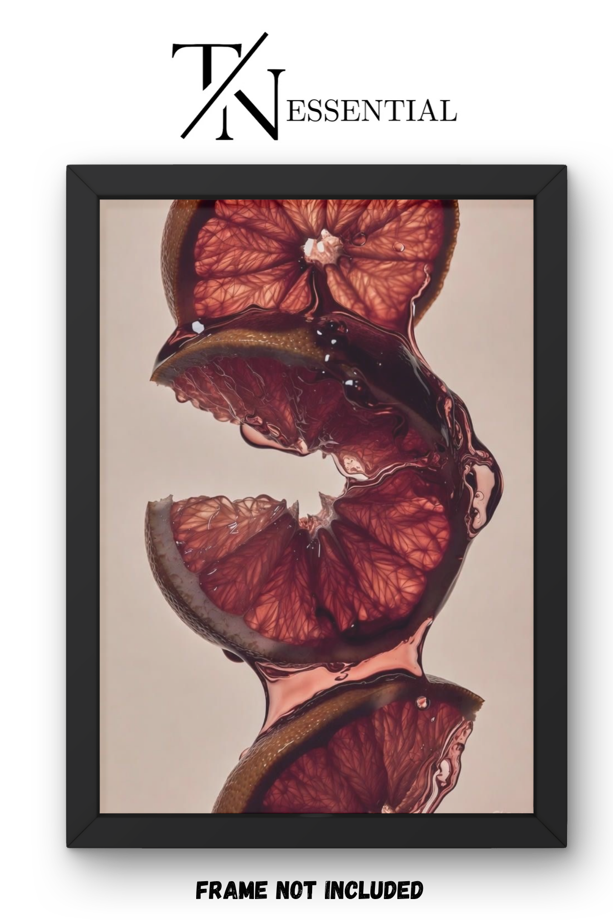 BLOOD ORANGE DRIP CANVAS POSTER