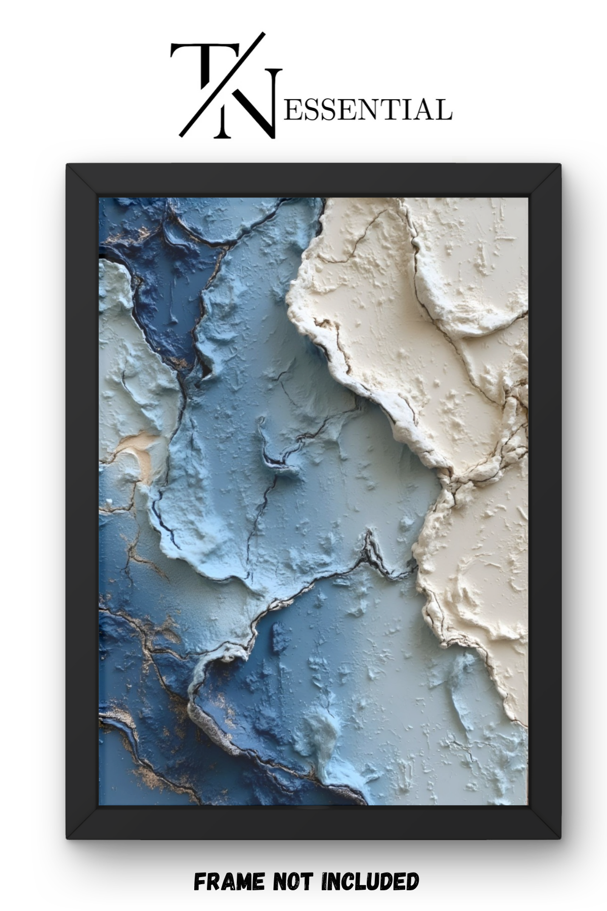 ABSTRACT WALL RELIEF CANVAS POSTER