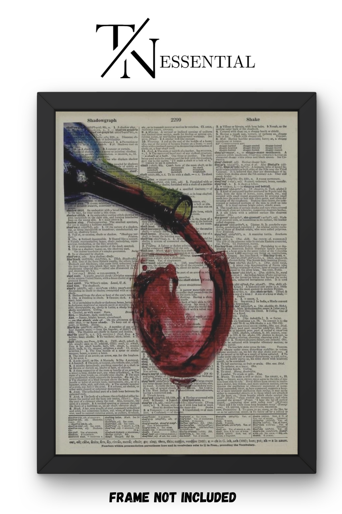 VINTAGE PAGE ILLUSION CANVAS POSTER
