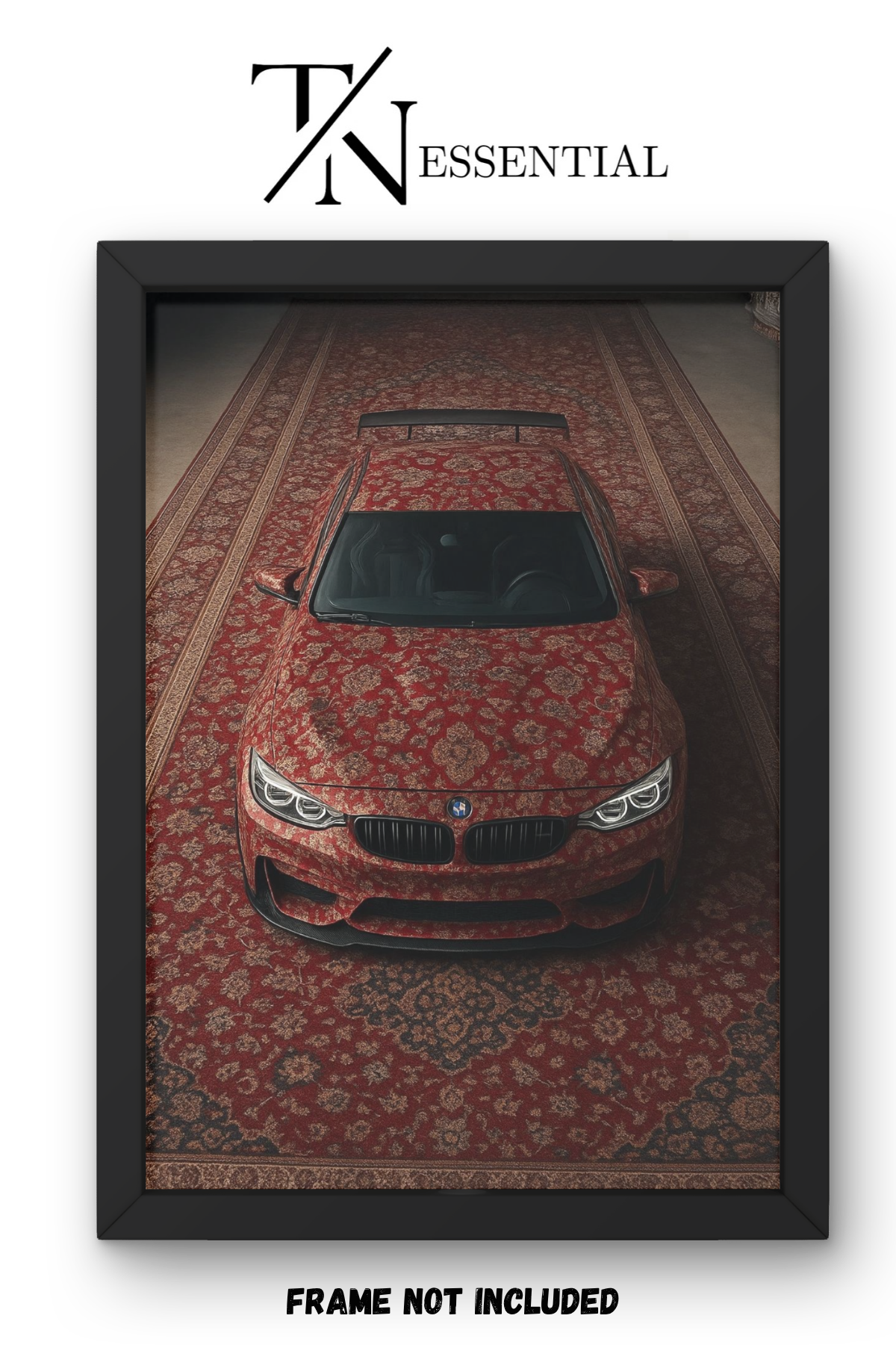 BMW PERSIAN CARPET CANVAS POSTER
