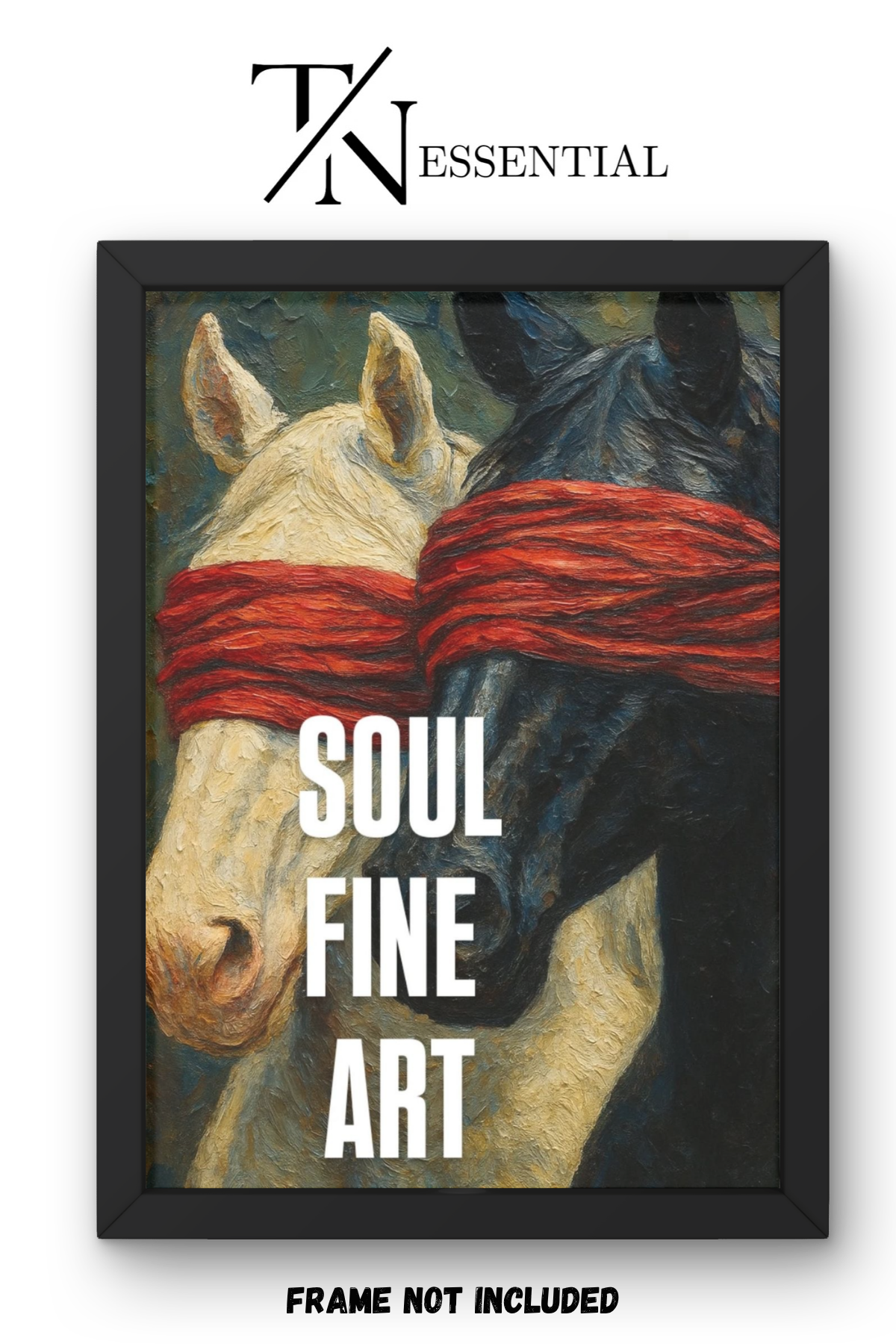 SOUL FINE ART HORSES CANVAS POSTER