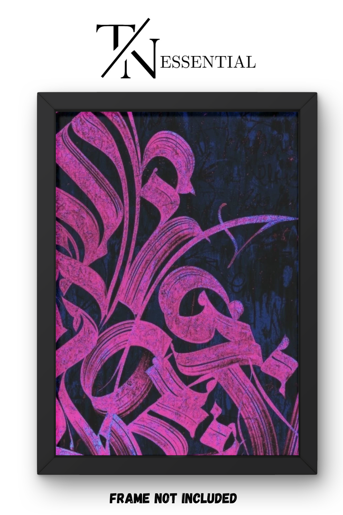 PURPLE ARABIC CALLIGRAPHY CANVAS POSTER