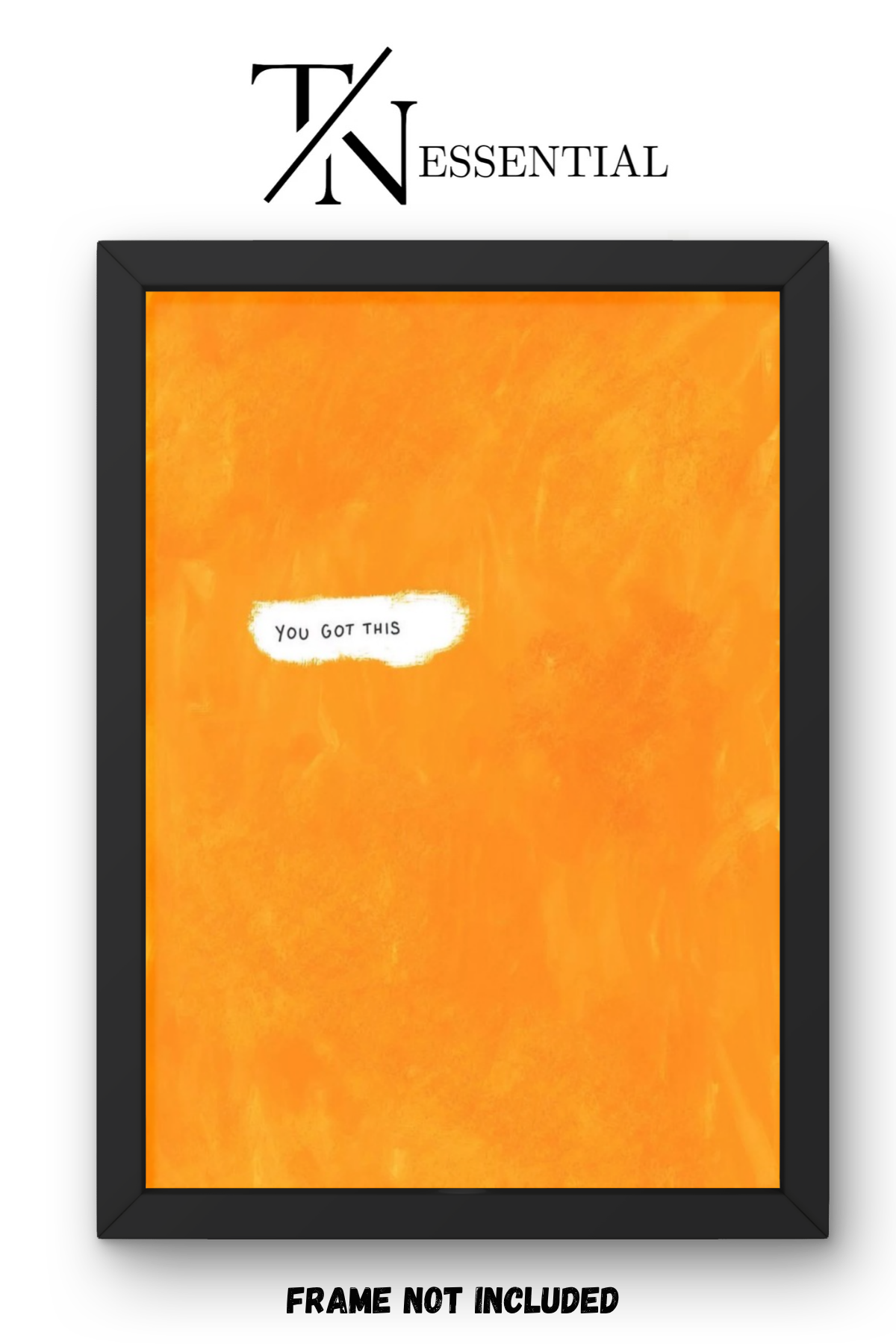 ORANGE AESTHETIC INSPIRATIONAL QUOTE CANVAS POSTER