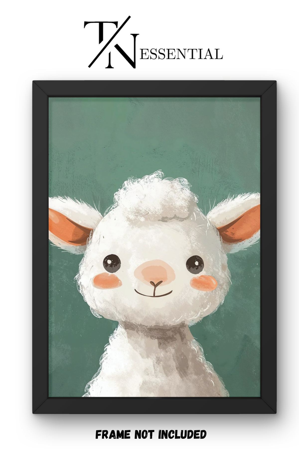 CUTE LAMB NURSERY CANVAS POSTER