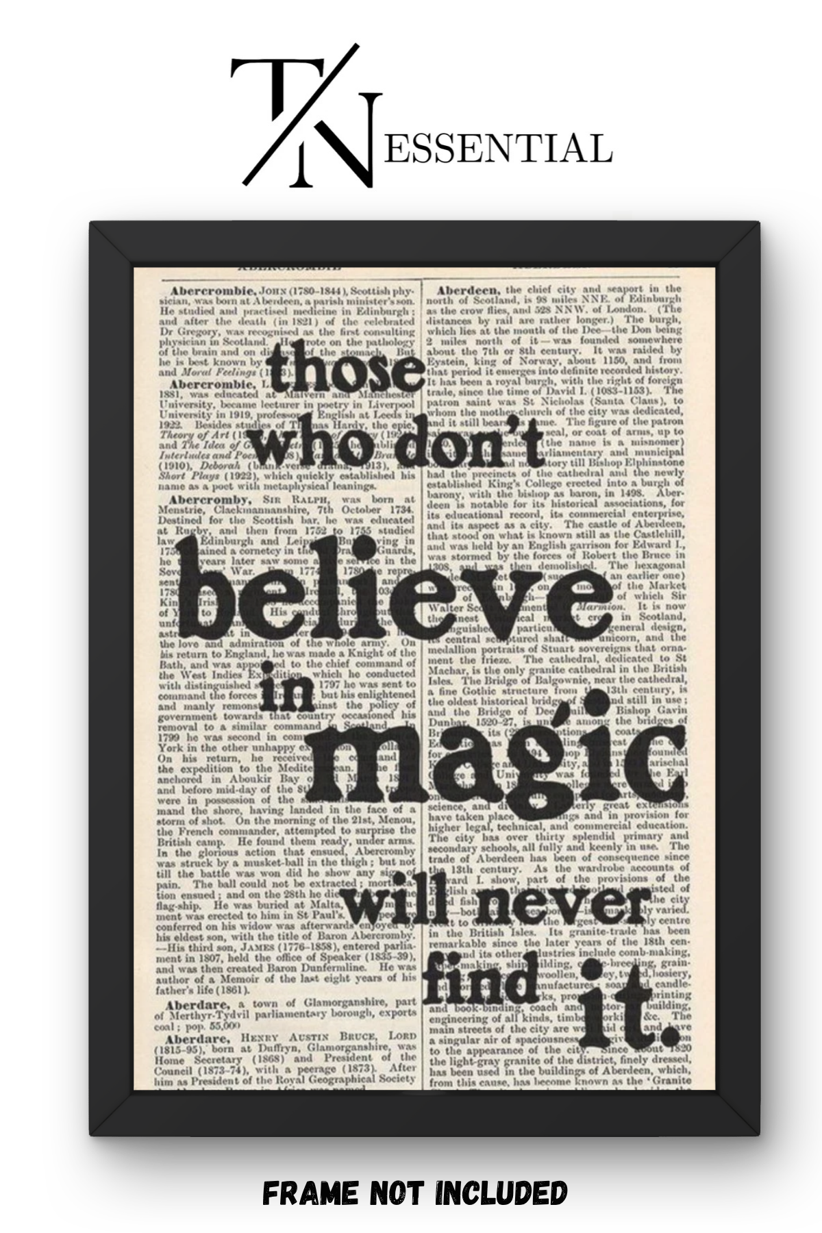 MAGIC EXISTS INSPIRATIONAL QUOTE CANVAS POSTER