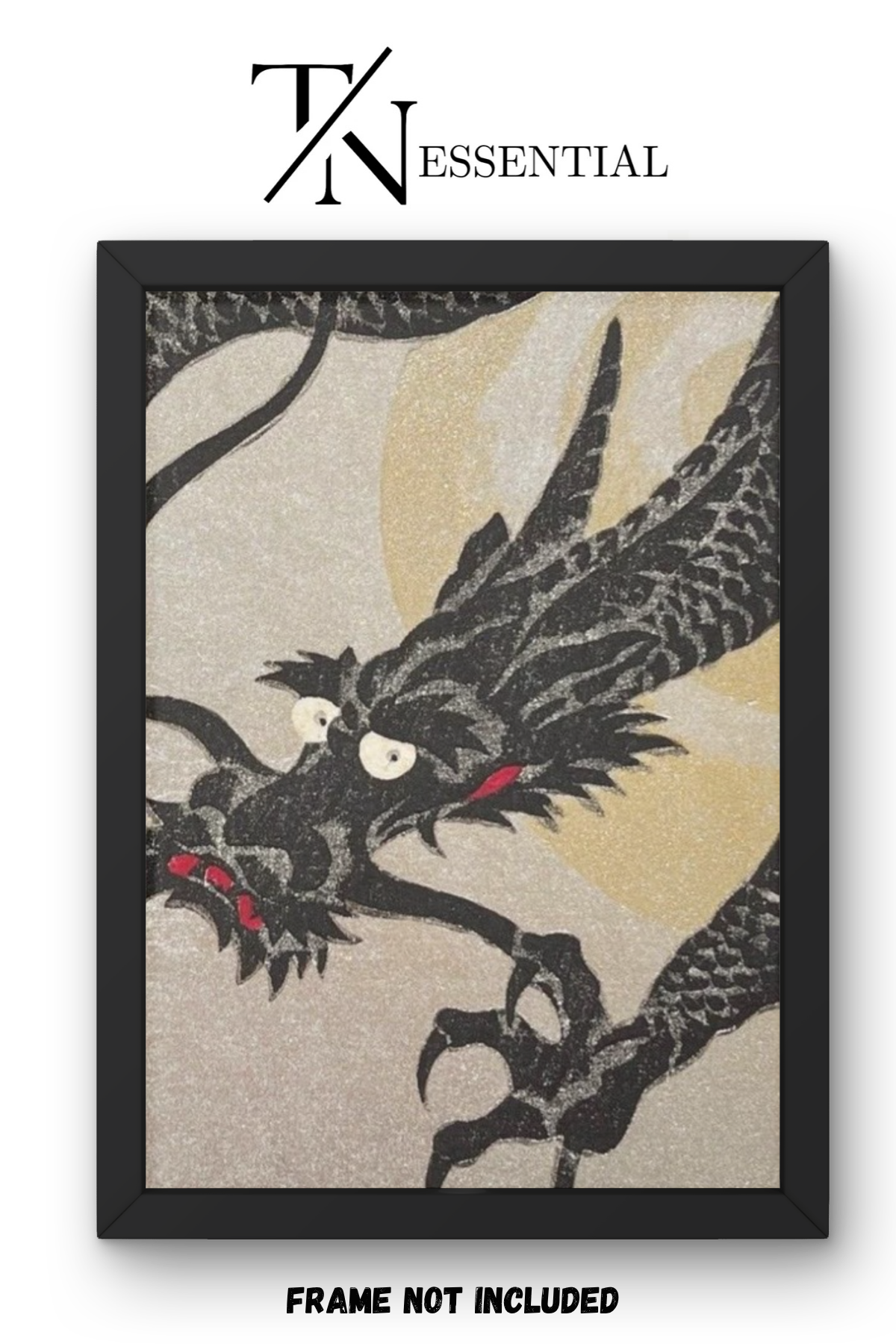 ANCIENT ASIAN DRAGON WALL CANVAS POSTER