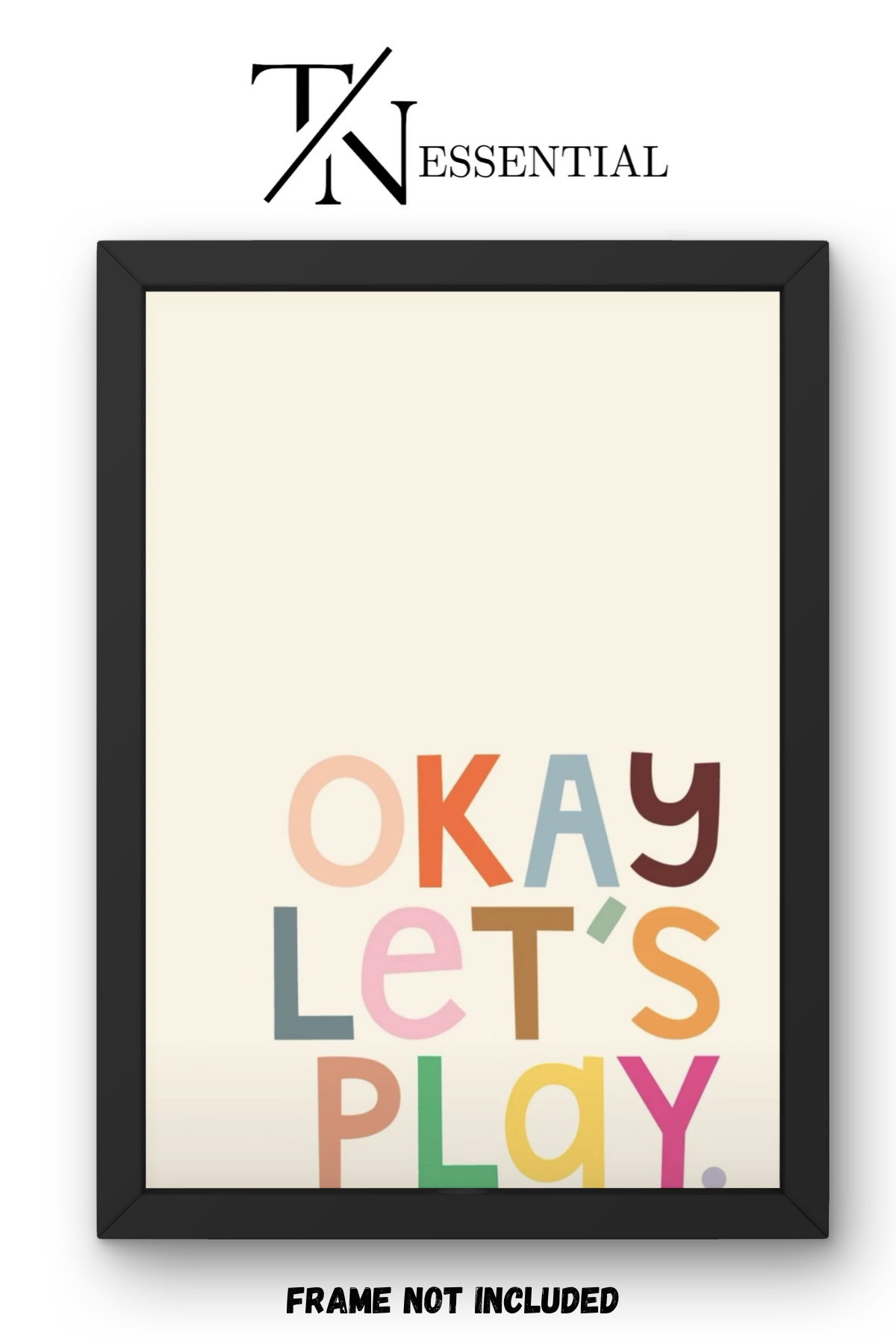 FUN PLAYROOM AESTHETIC DESIGN CANVAS POSTER