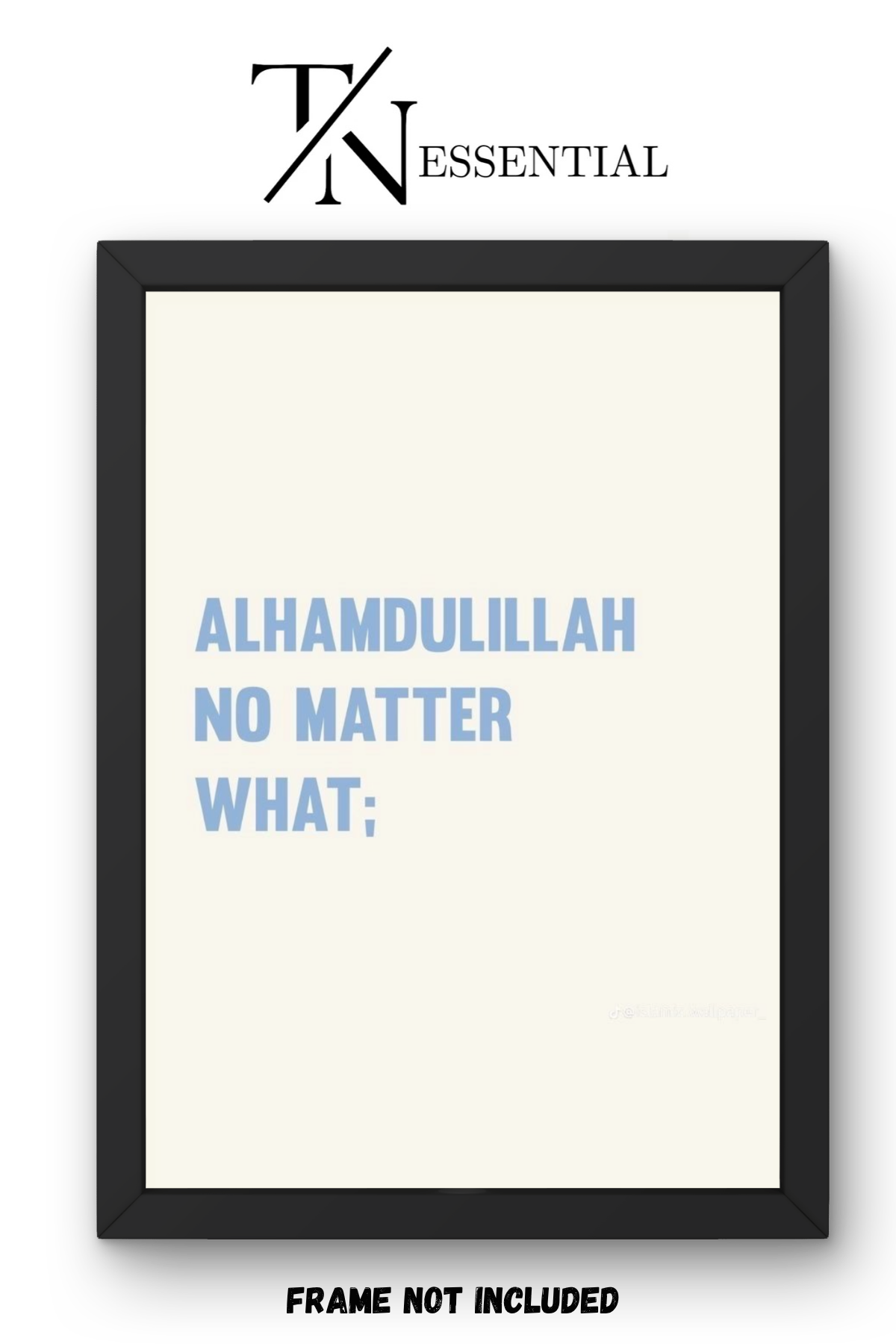 ISLAMIC GRATITUDE QUOTE CANVAS POSTER