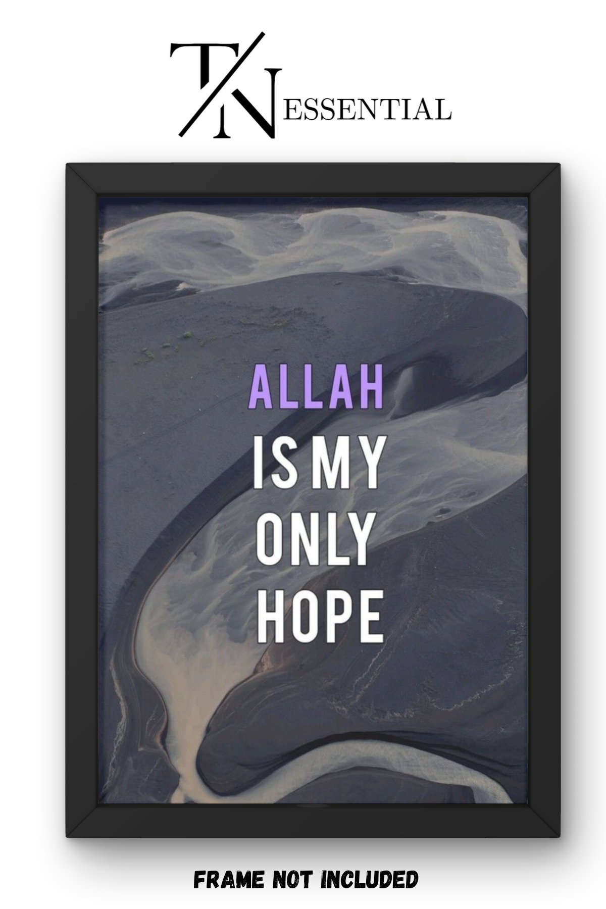 ALLAH IS MY ONLY HOPE ISLAMIC CANVAS POSTER