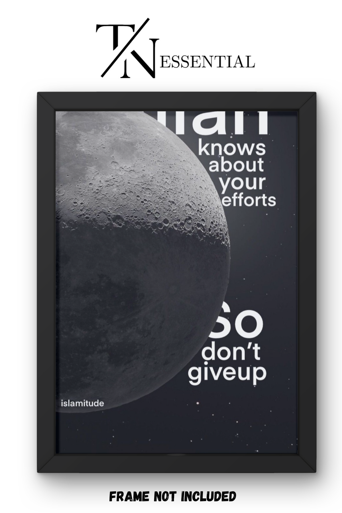 DON’T GIVE UP FAITH REMINDER CANVAS POSTER