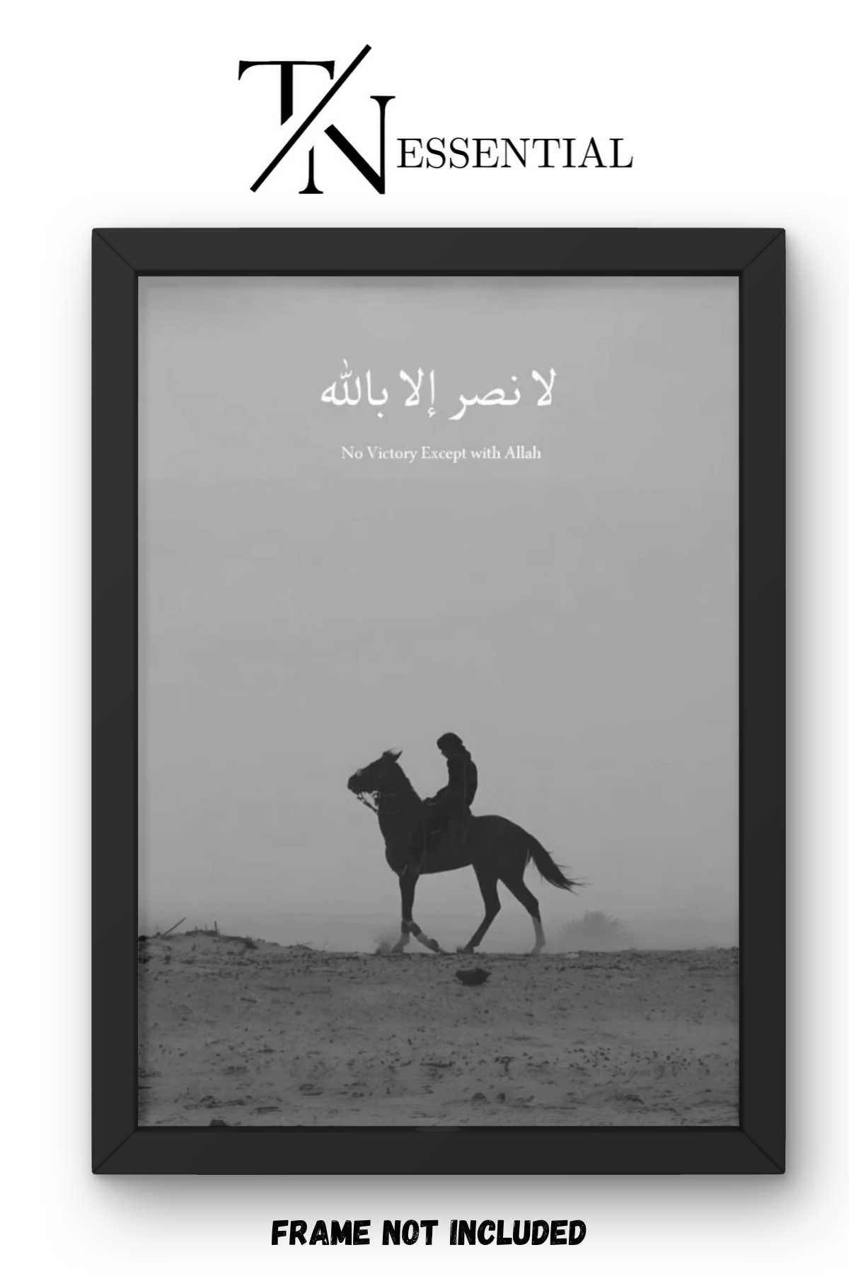 NO VICTORY EXCEPT WITH ALLAH CANVAS POSTER