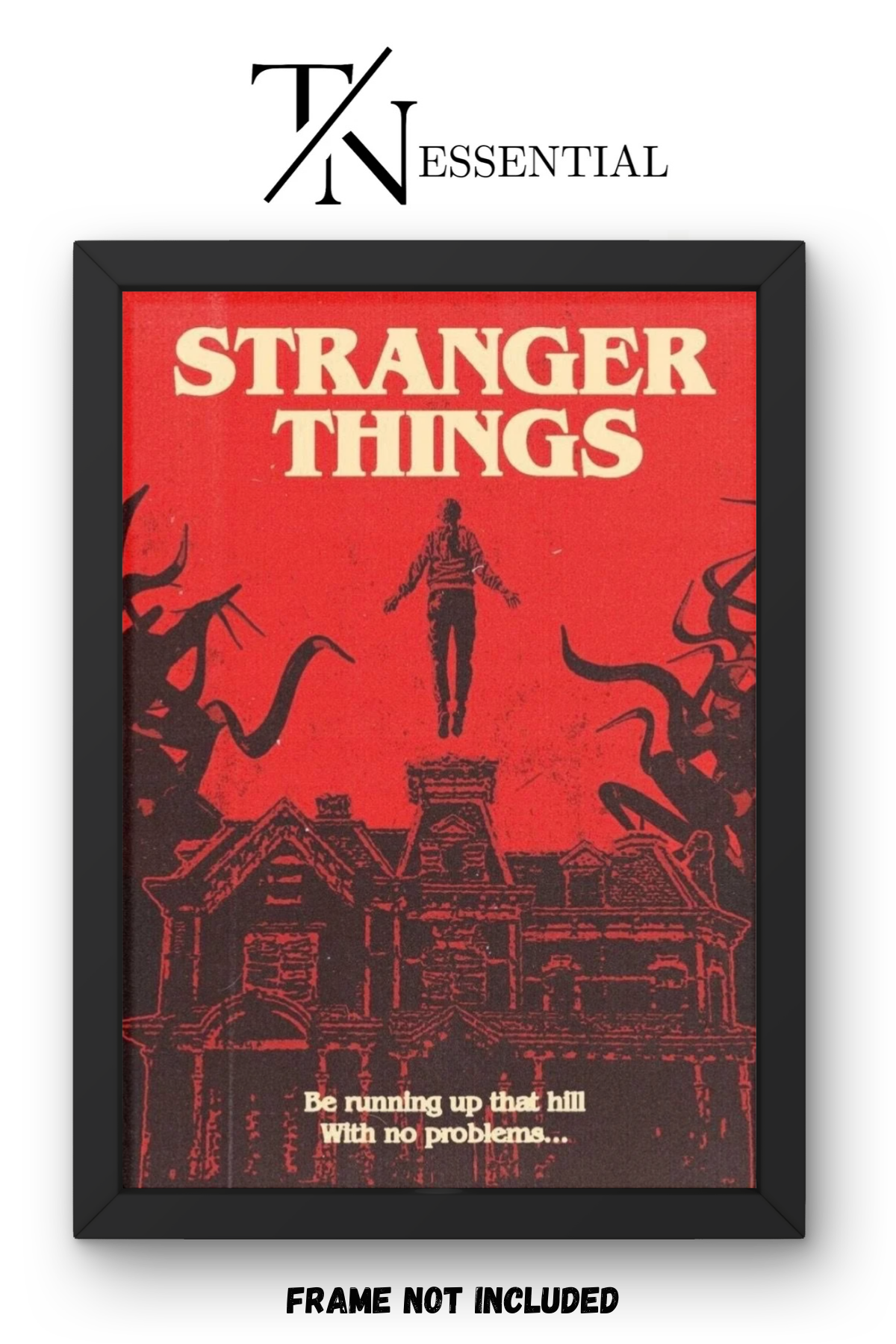 STRANGER THINGS RUNNING UP THAT HILL CANVAS POSTER