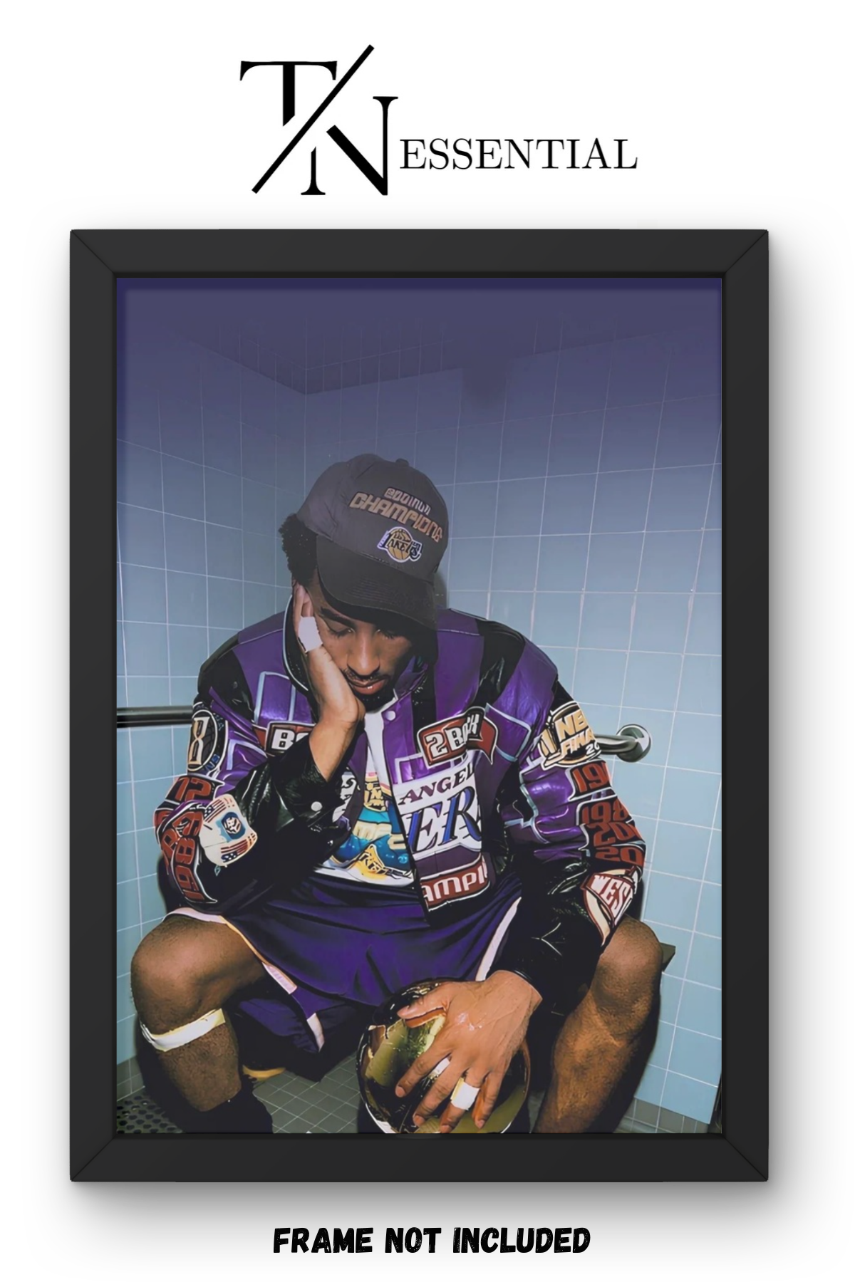 KOBE BRYANT LAKERS CHAMPIONSHIP MOMENT CANVAS POSTER