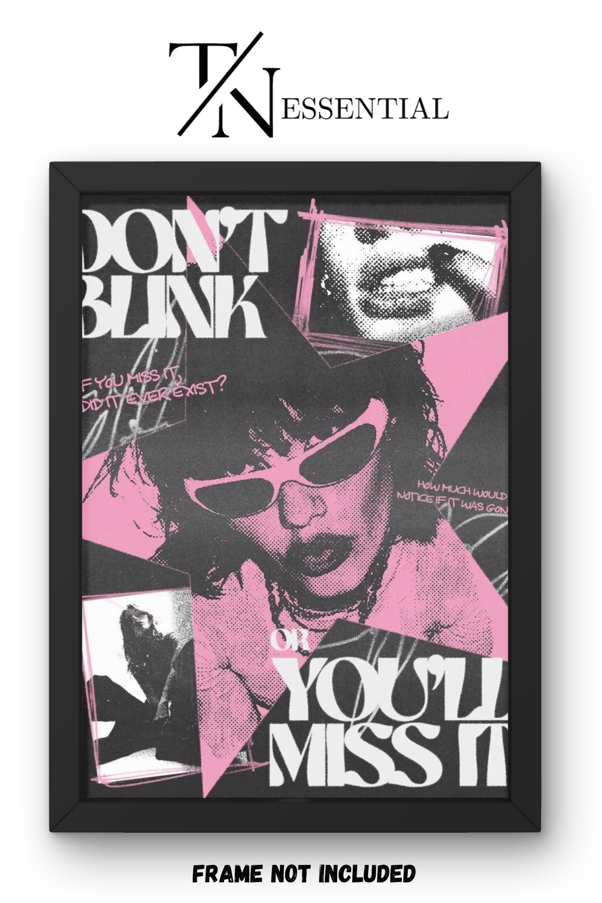 AESTHETIC URBAN PINK CHAOS CANVAS POSTER