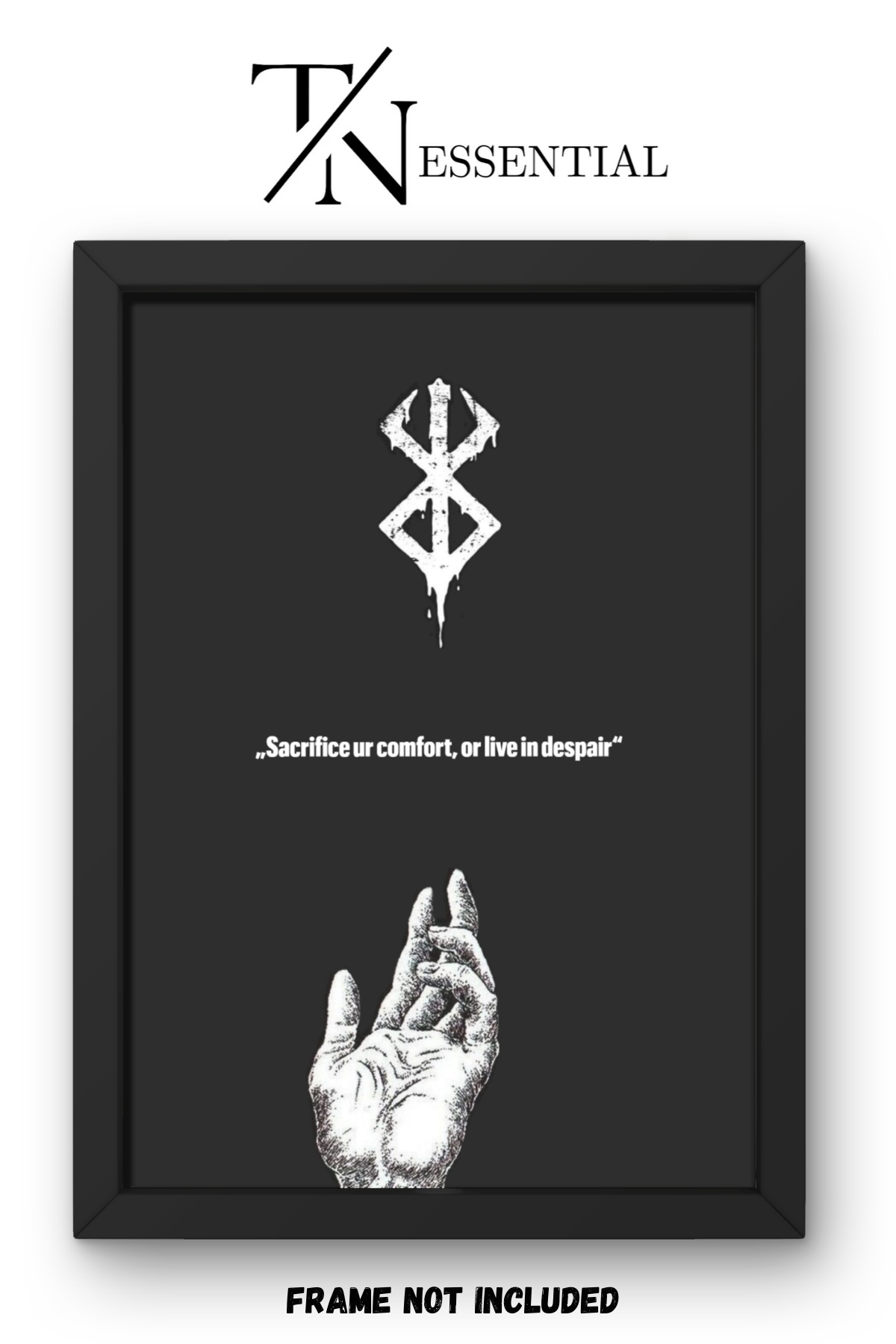 SACRIFICE OR DESPAIR DARK PHILOSOPHY CANVAS POSTER