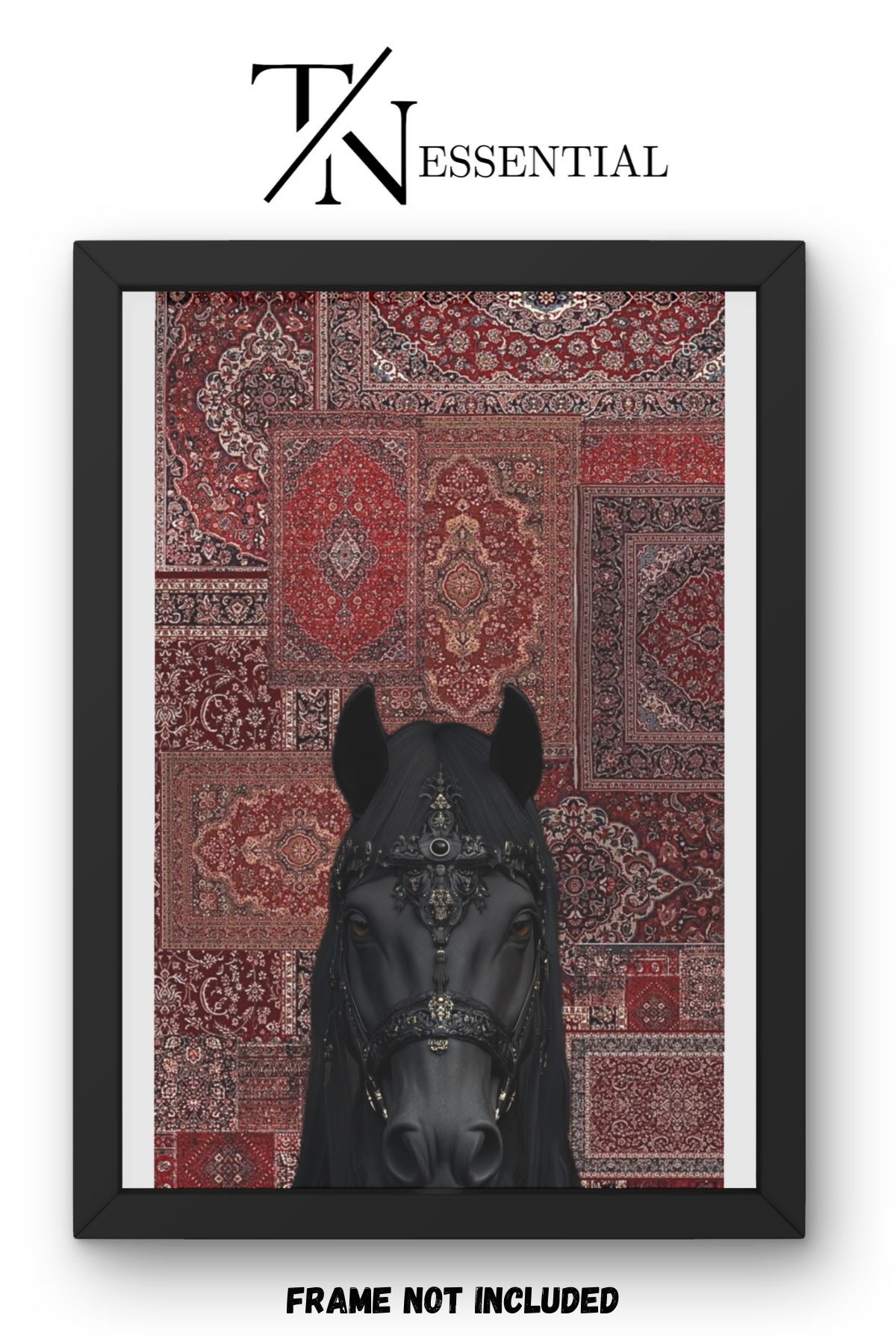 MAJESTIC STALLION PERSIAN AESTHETIC CANVAS POSTER