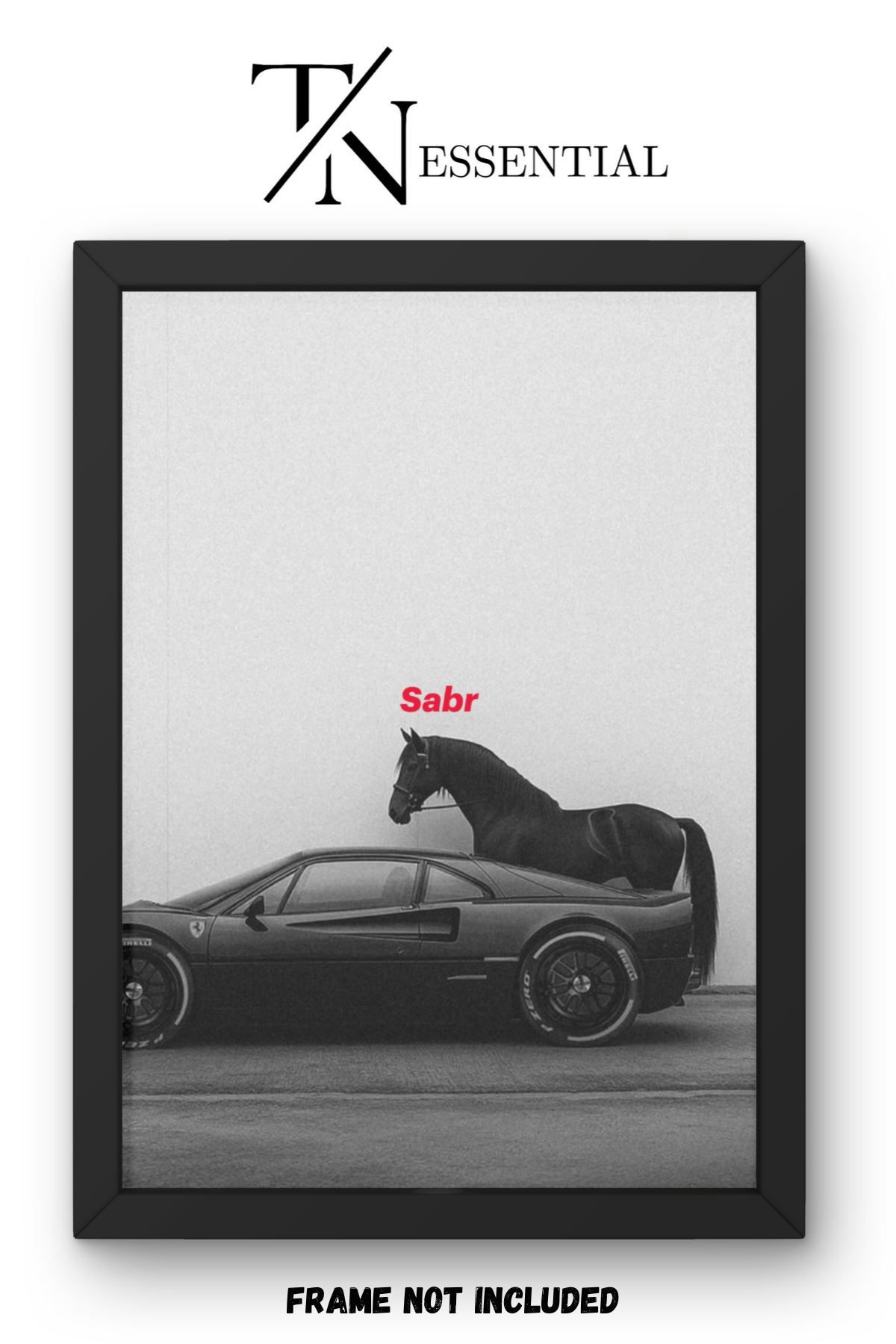 MIDNIGHT STALLION FERRARI AESTHETIC CANVAS POSTER