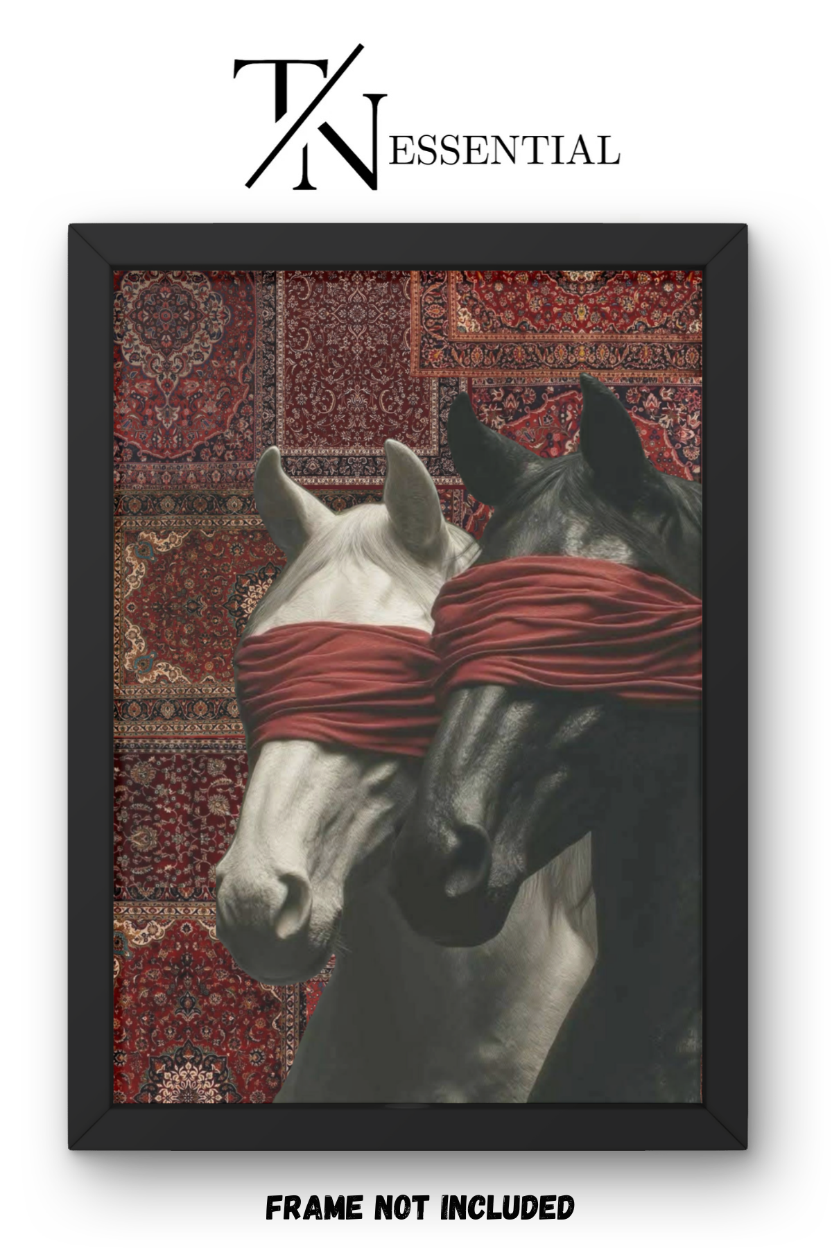 LOYALTY AND TRUST HORSE ART CANVAS POSTER