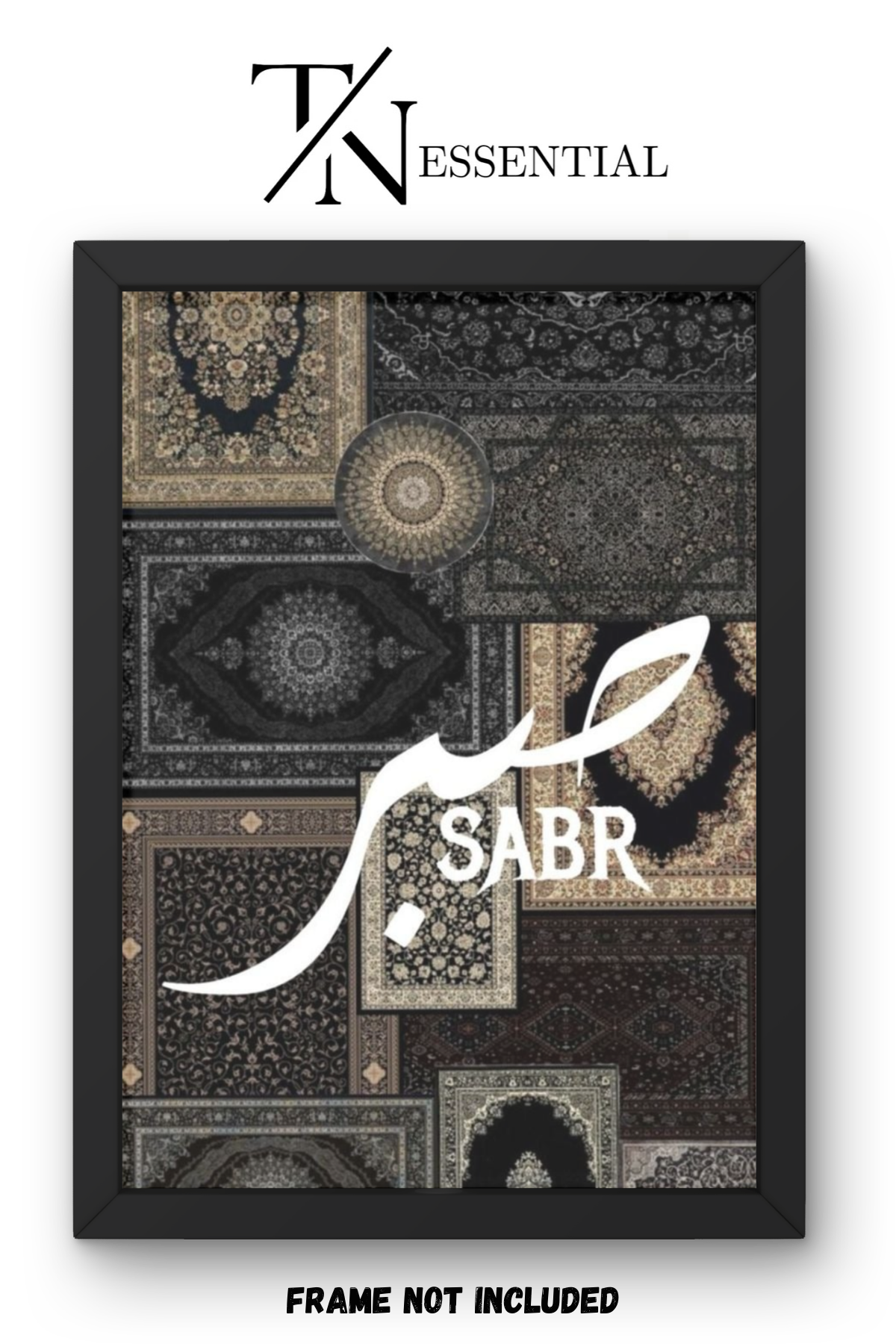 SABR PERSIAN PATTERN CANVAS POSTER