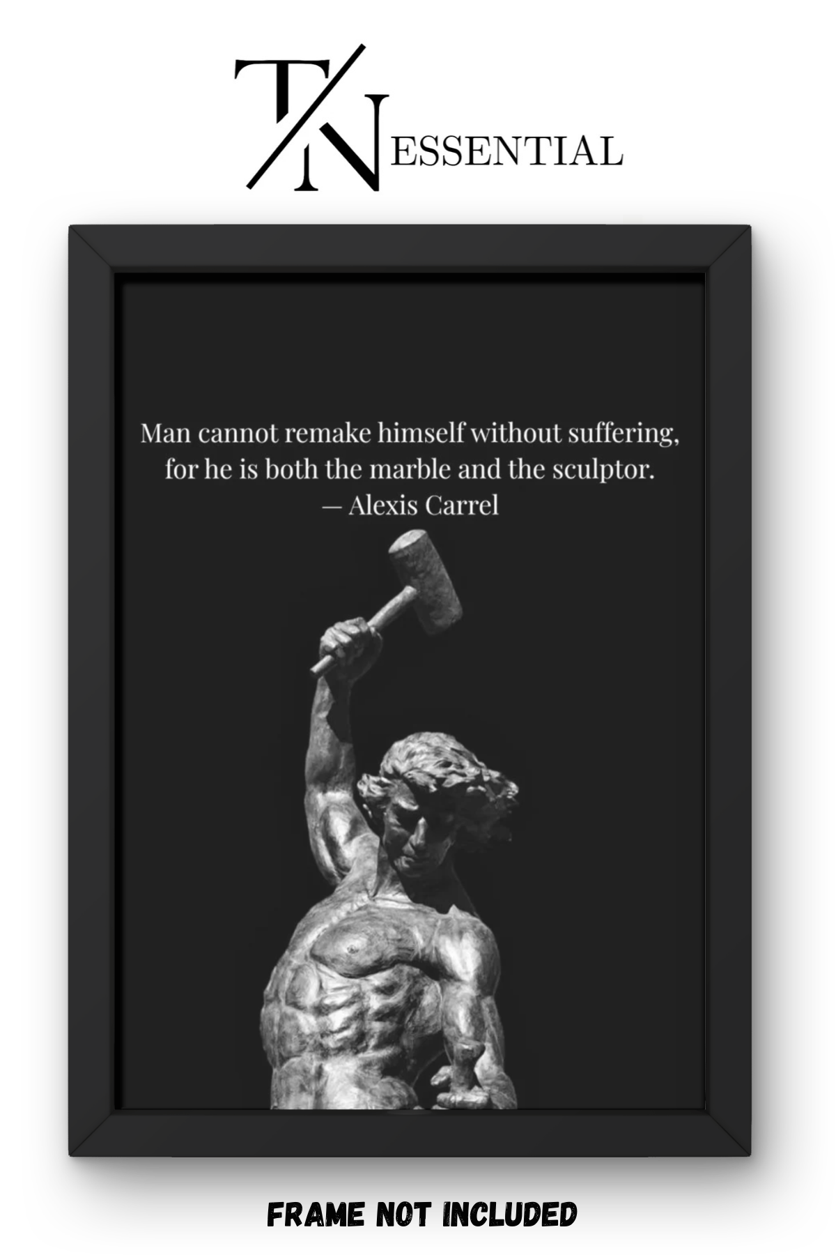 THE SCULPTOR OF SELF DISCIPLINE CANVAS POSTER
