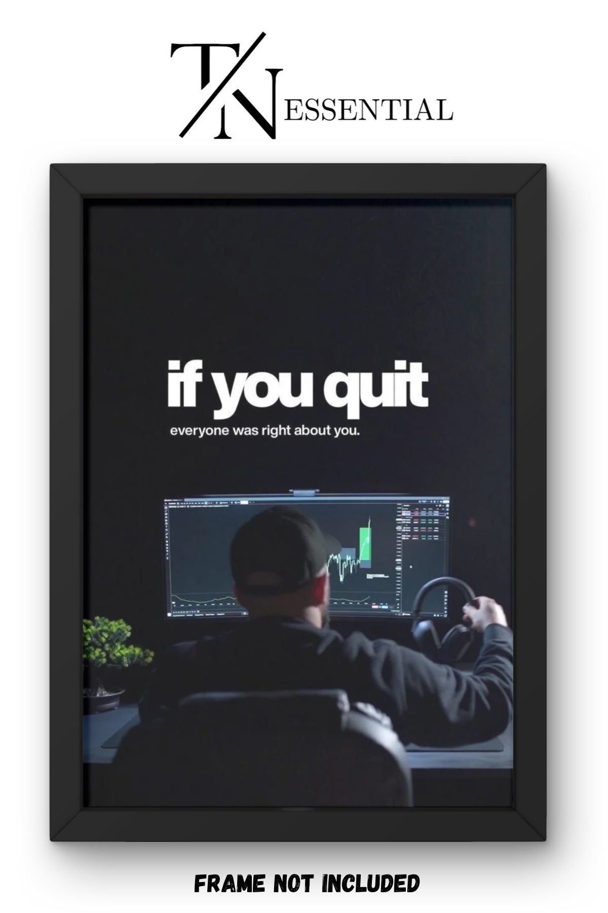 LATE NIGHT HUSTLE TRADING CANVAS POSTER